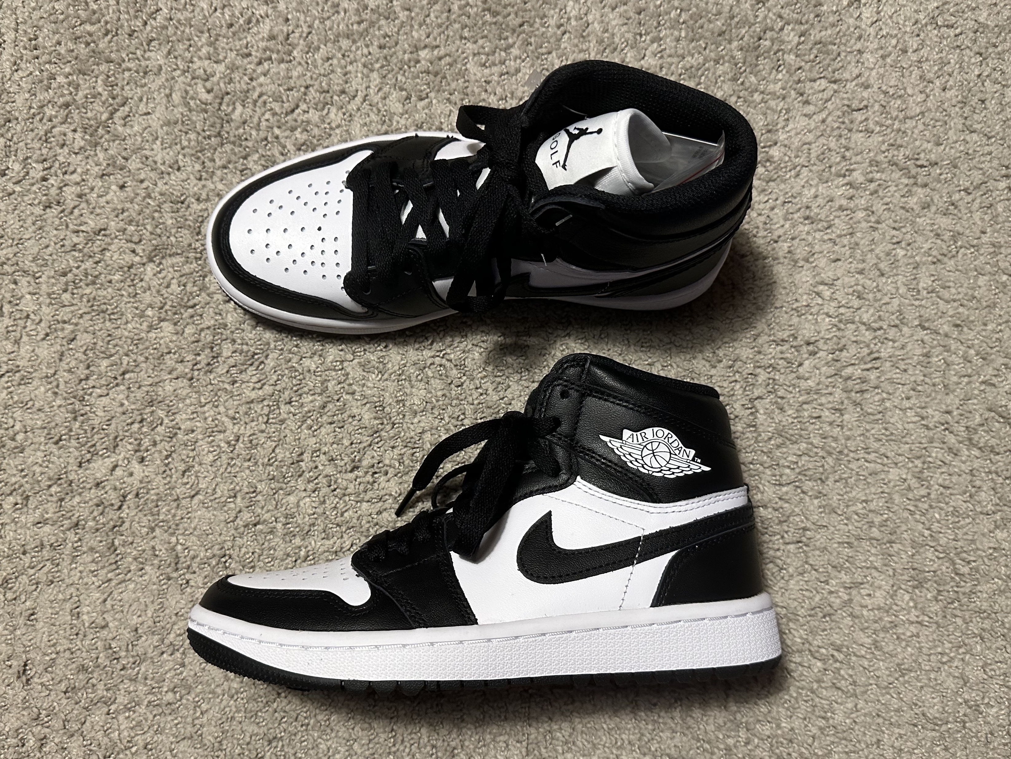 Jordan 1 High Golf White Black 착용 스타일 - 3
