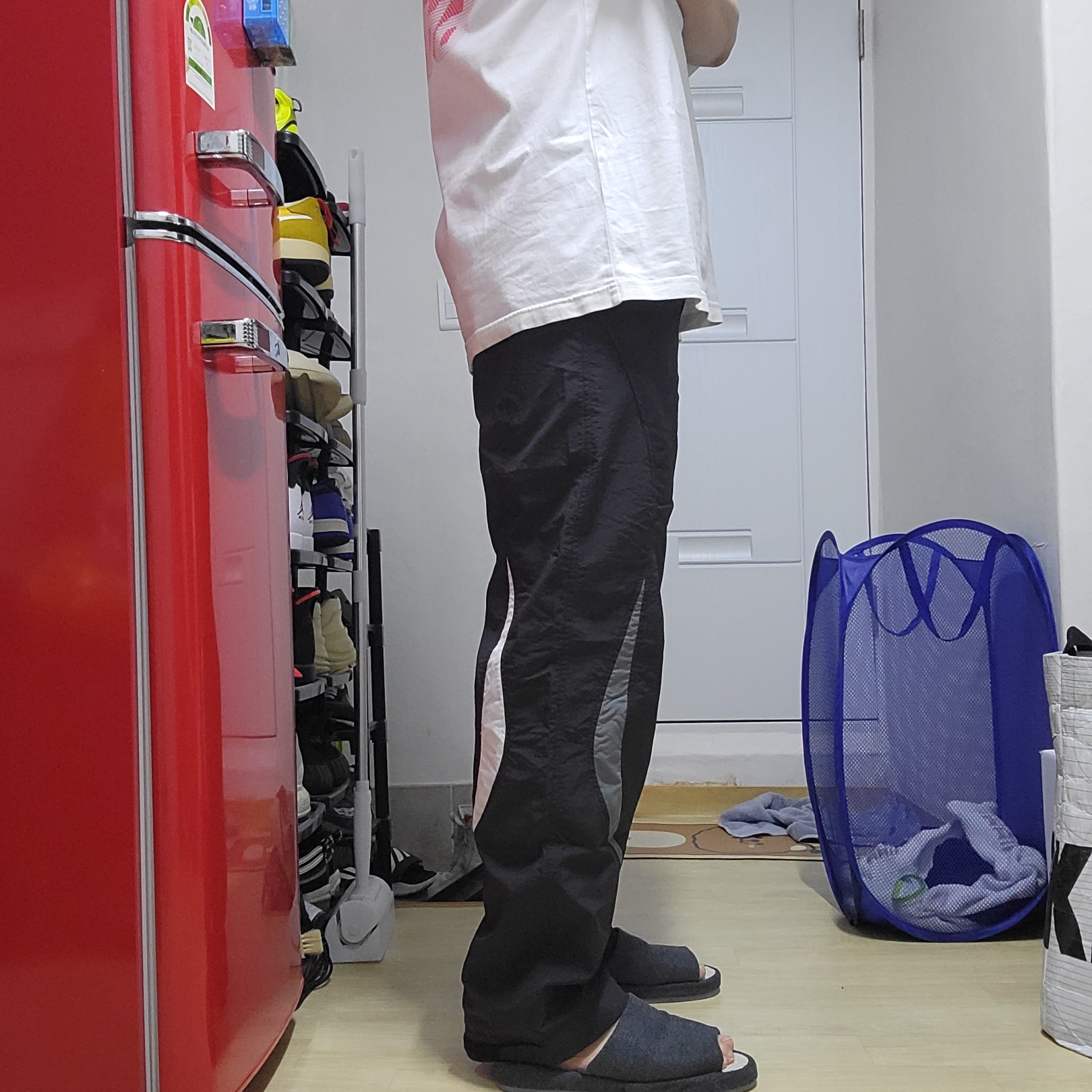 Palace Moto Shell Jacket Black - 23SS, Palace Moto Shell Bottoms Black - 23SS 착용 스타일 - 2