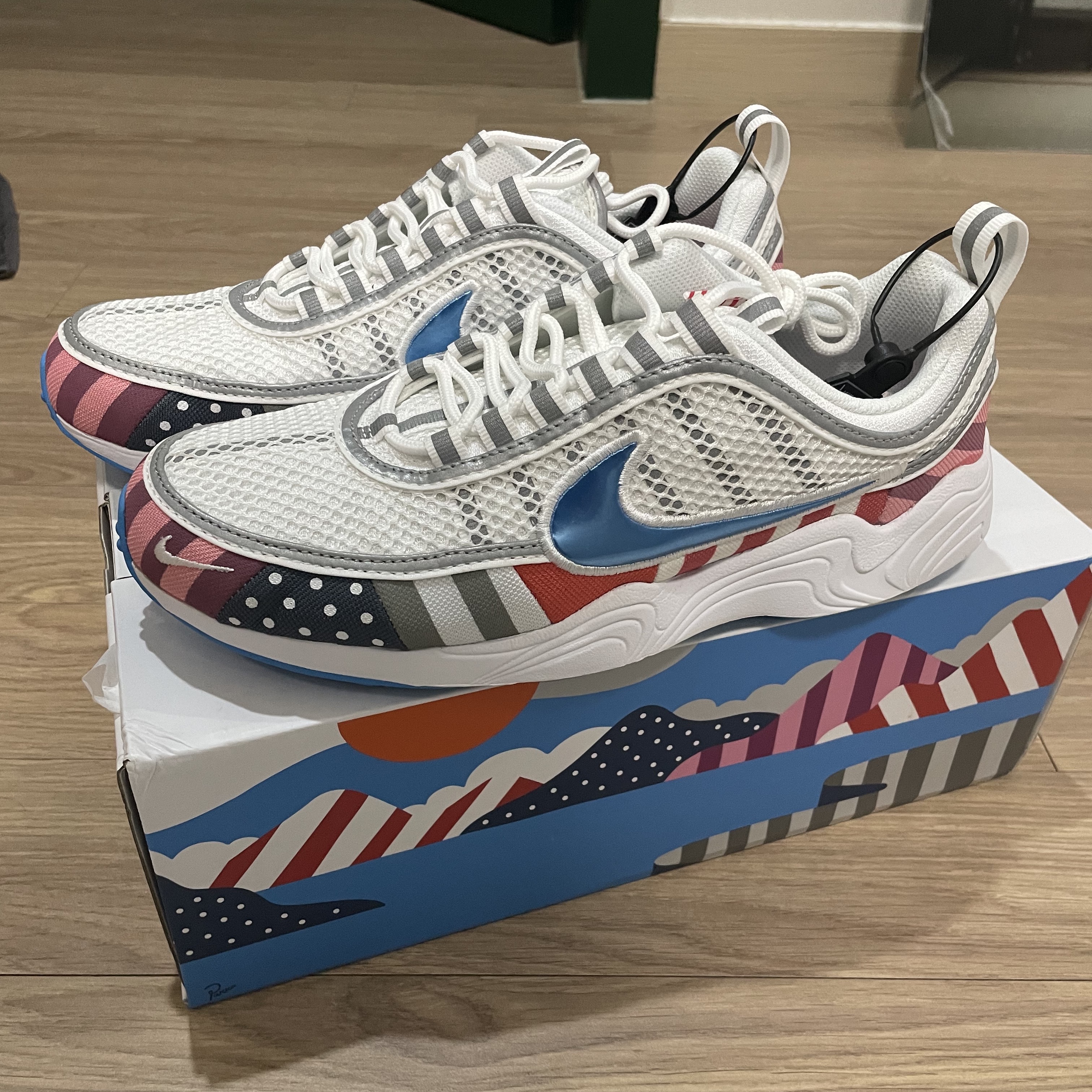 Nike x Parra Air Zoom Spiridon 착용 스타일