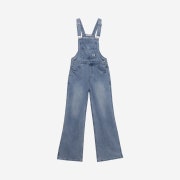 Instantfunk Women Wide Leg Denim Jumpsuit Light Blue