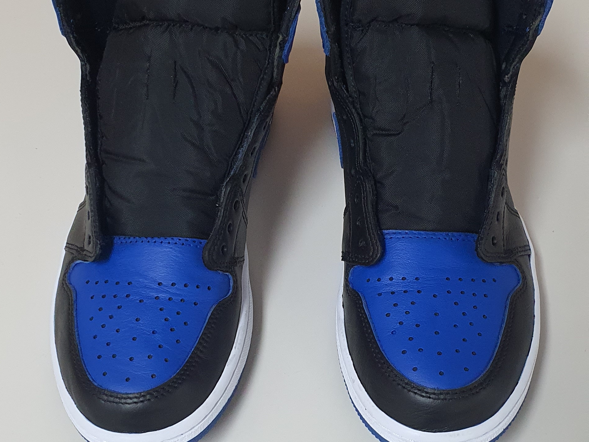 Jordan 1 Retro High OG Dark Marina Blue, Jordan 1 Retro Royal 2017 착용 스타일 - 5