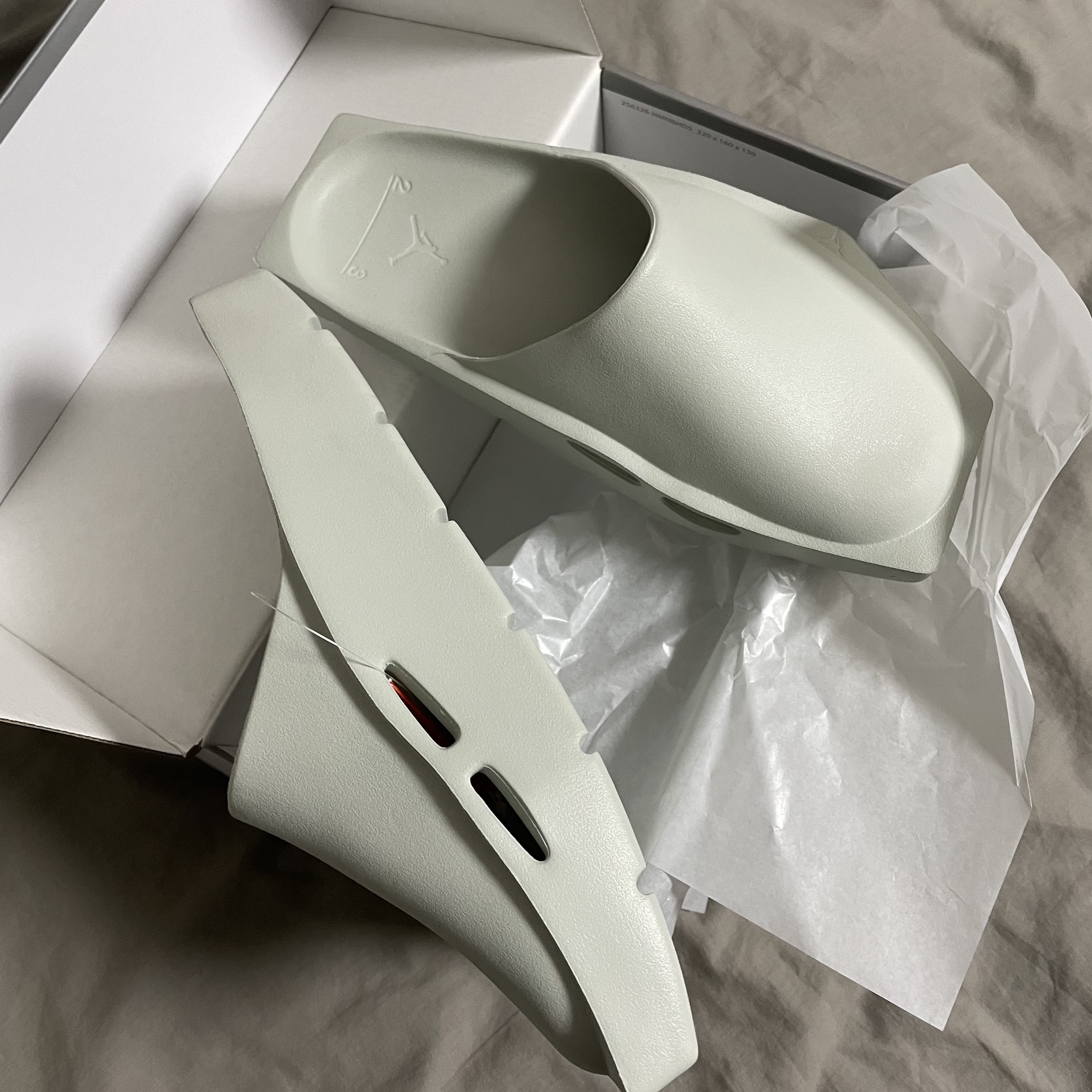 (W) Jordan Hex Mule SP Light Silver 착용 스타일 - 3