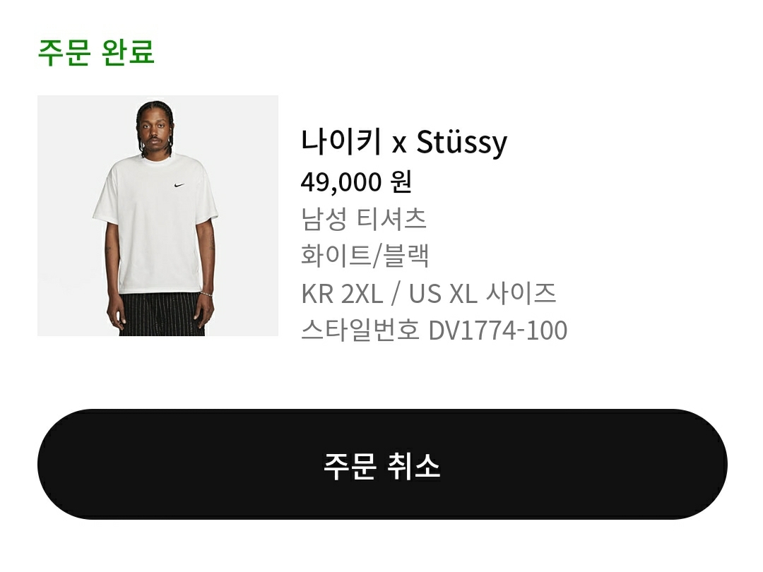 Nike x Stussy T-Shirt White (DV1774-100) 착용 스타일