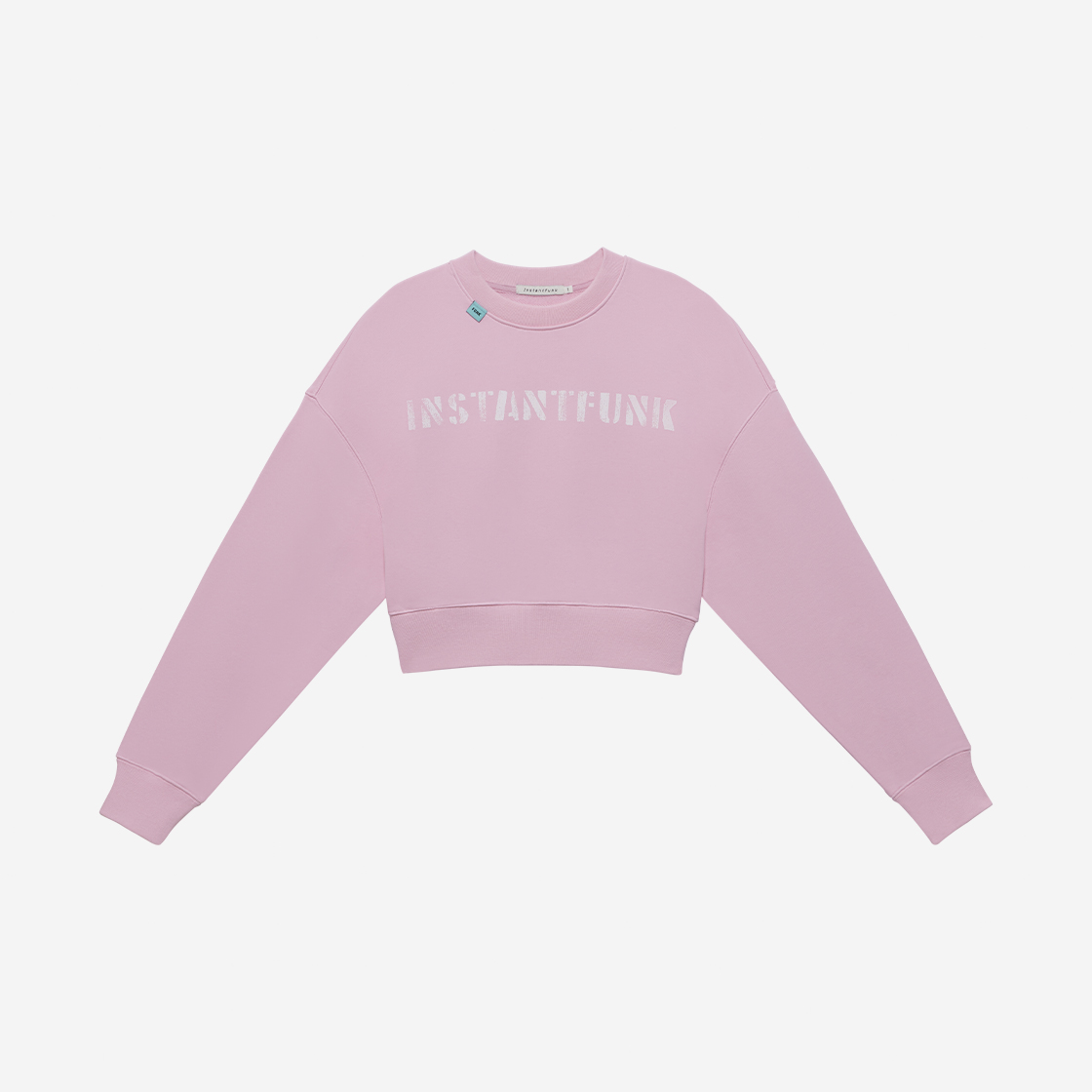 인스턴트펑크 우먼 스탠다드 로고 스웨트셔츠 핑크