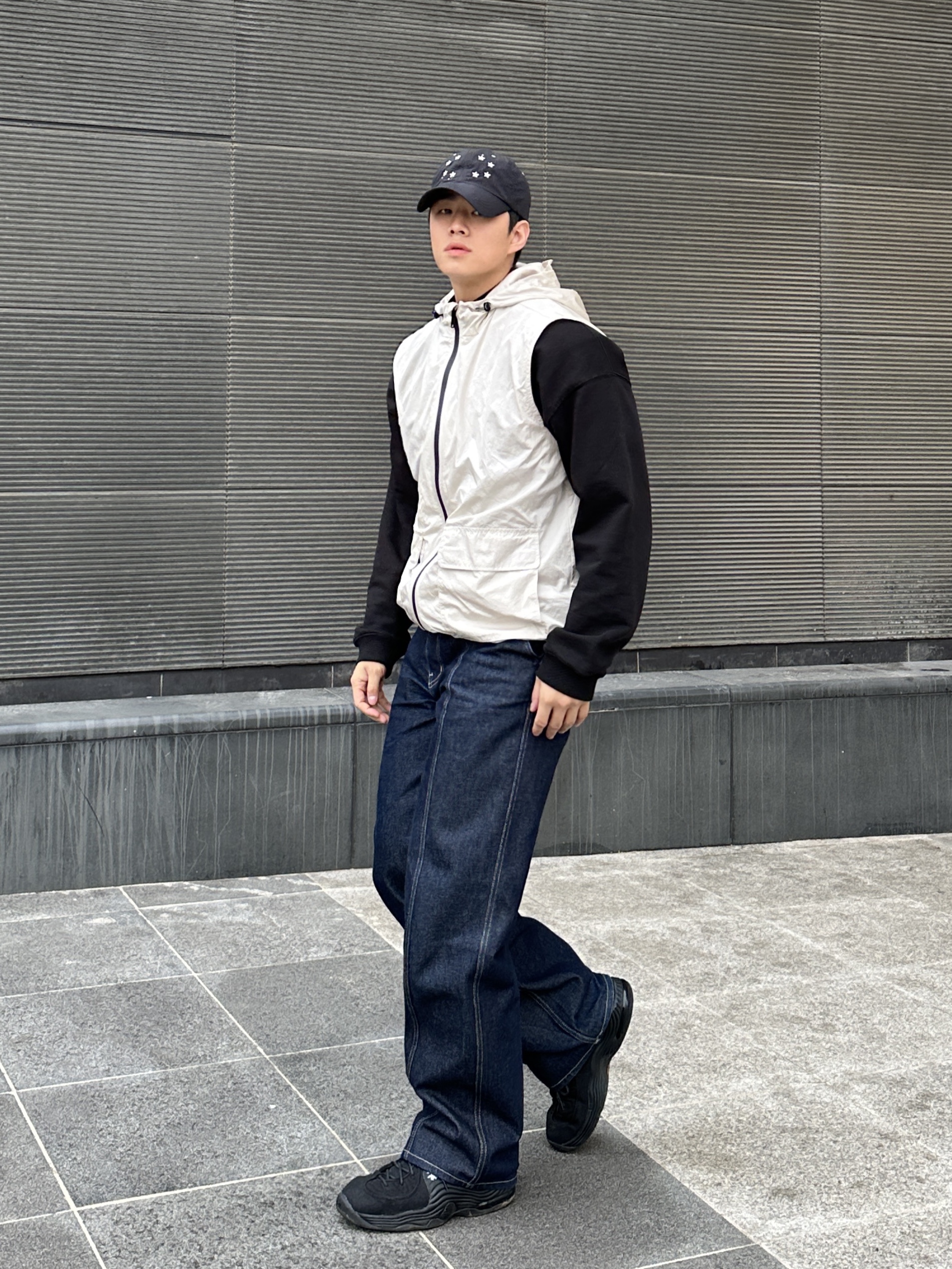 Nike x Stussy Air Penny II Black 착용 스타일 - 2