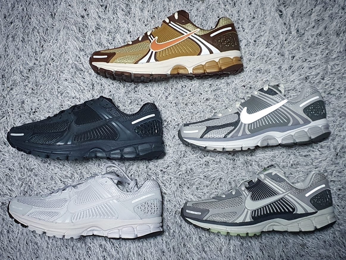 Nike Zoom Vomero 5 PRM Light Iron Ore and Flat Fewter, (W) Nike Zoom Vomero 5 Cobblestone and Flat Pewter 착용 스타일 - 1