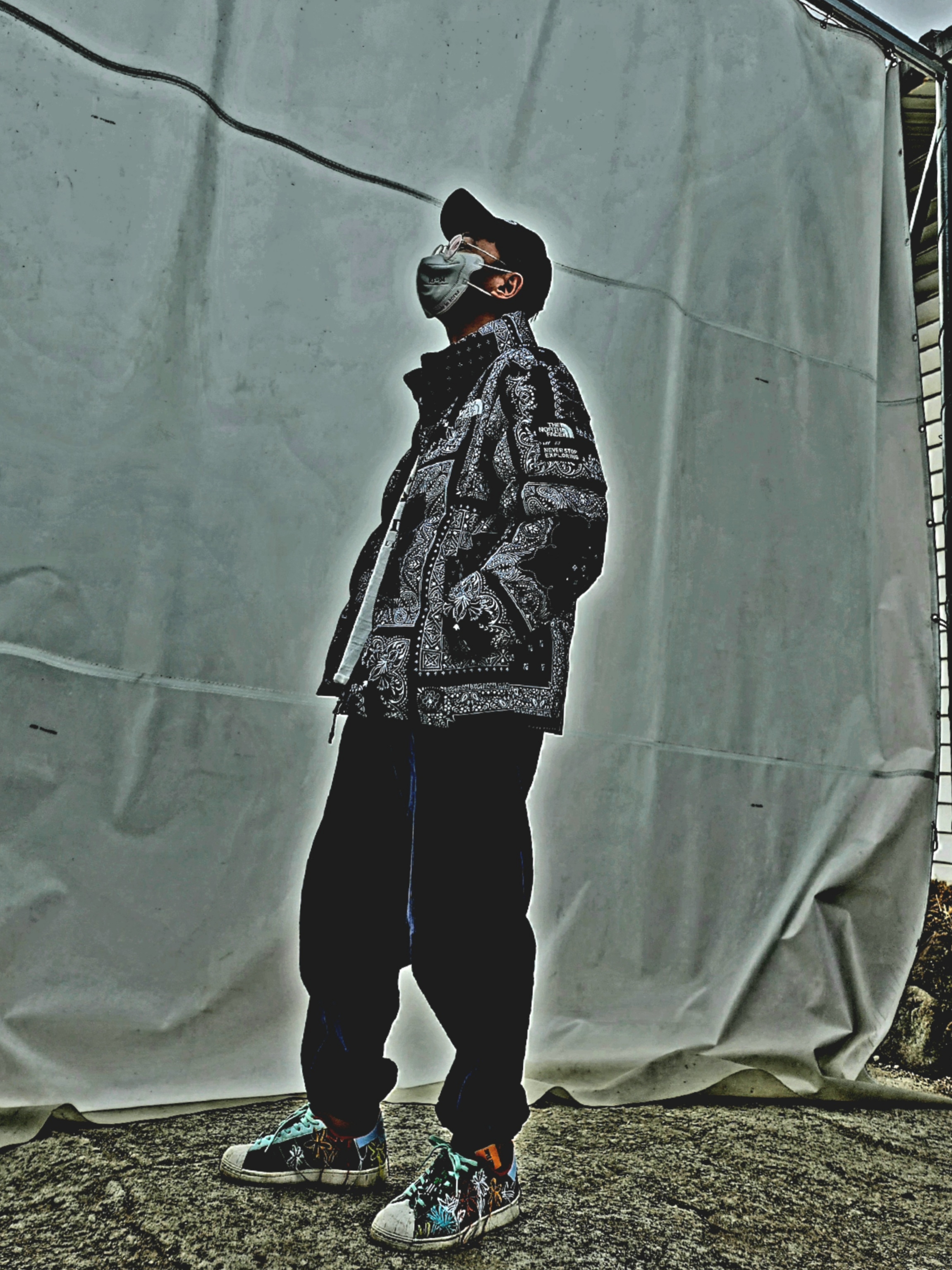 The North Face Aspen Air Jacket Dark Navy, Adidas x Sean Wotherspoon Superstar Superearth Black 착용 스타일 - 1