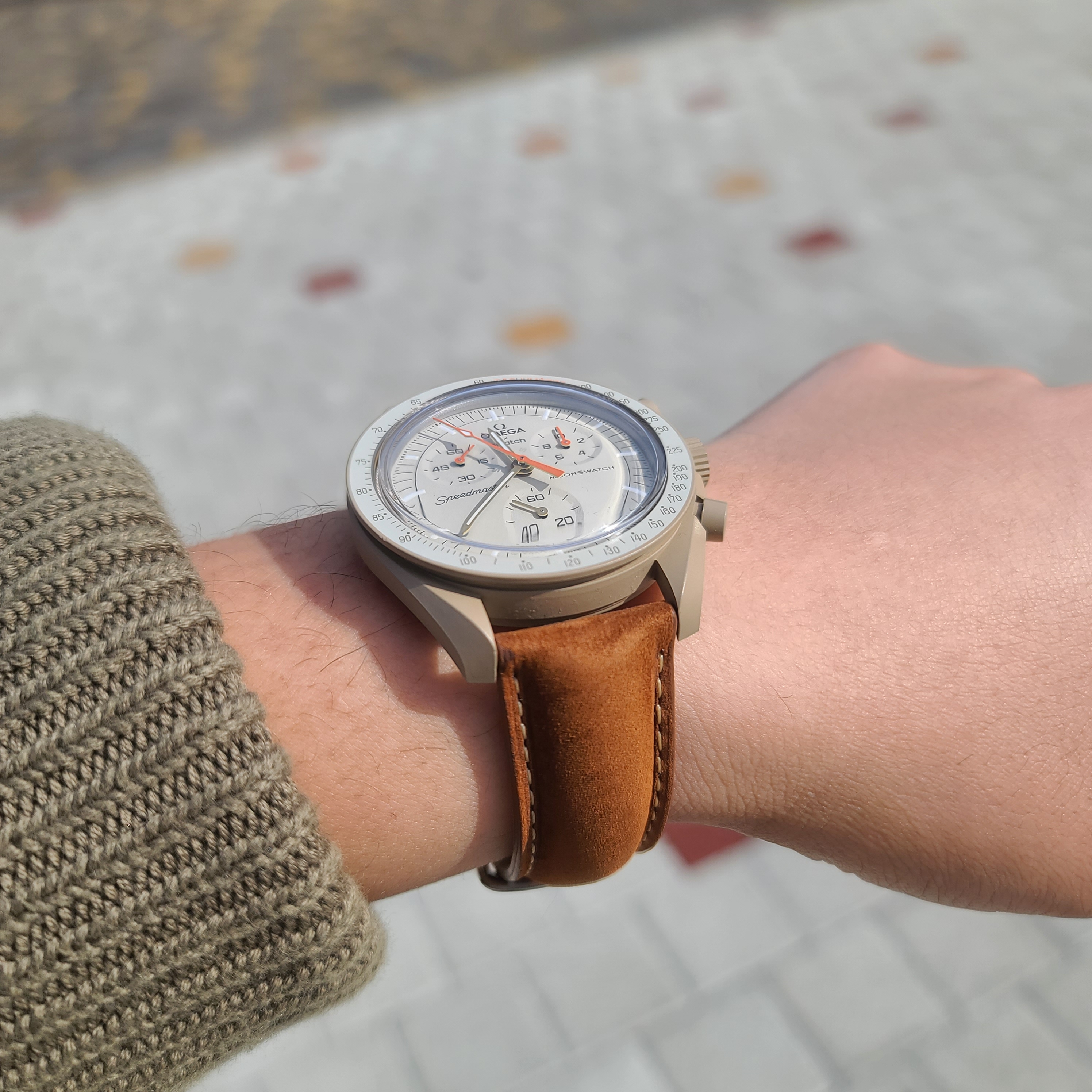 Swatch x Omega Bioceramic MoonSwatch Mission To Jupiter 착용 스타일 - 2