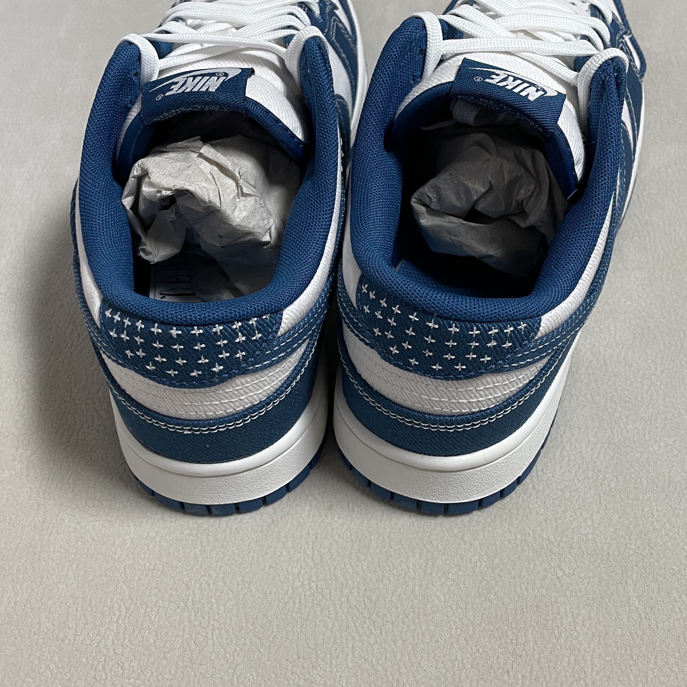 Nike Dunk Low Retro SE Industrial Blue 착용 스타일 - 4