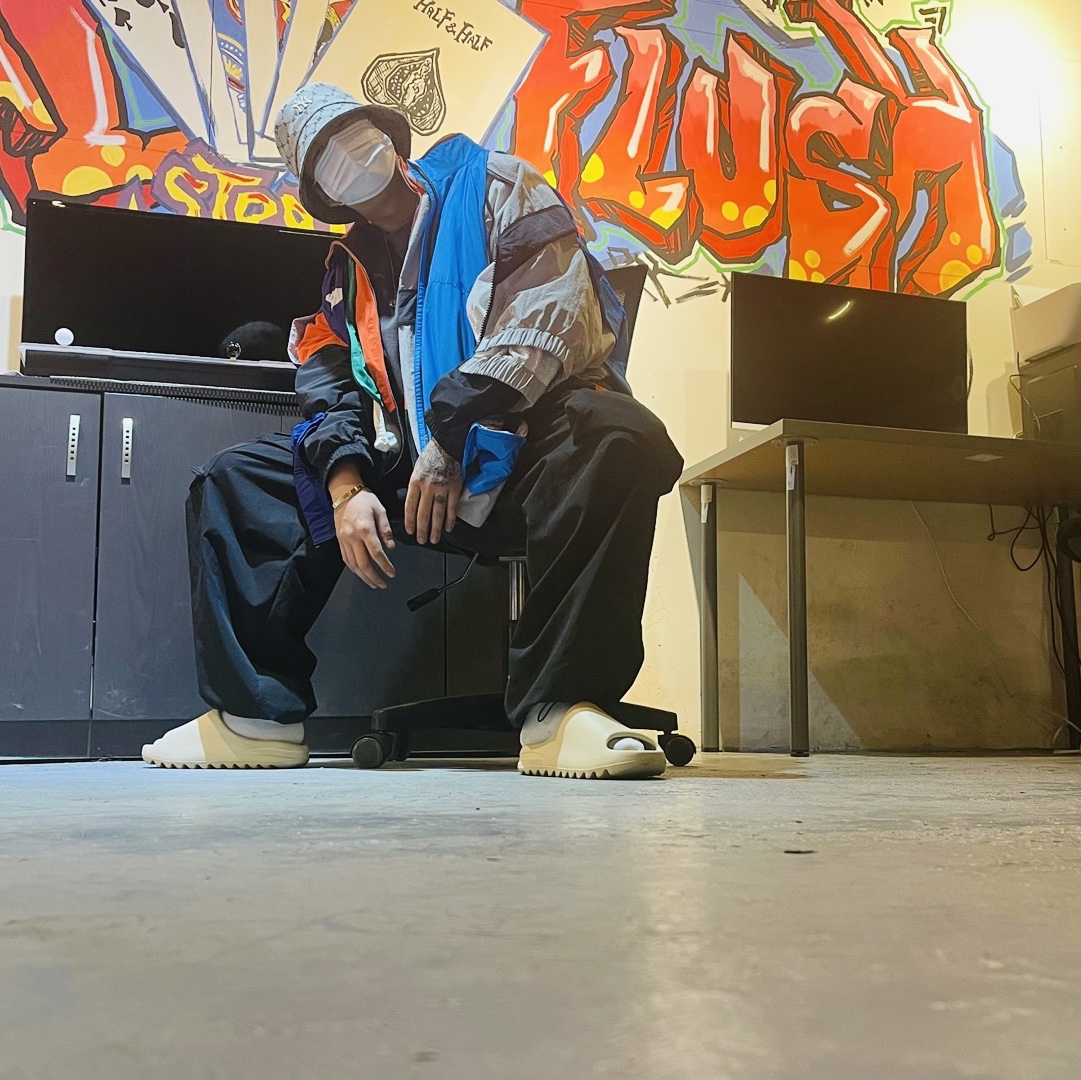 Nike M NRG DH Jacket Purple Photo Blue 착용 스타일 - 2