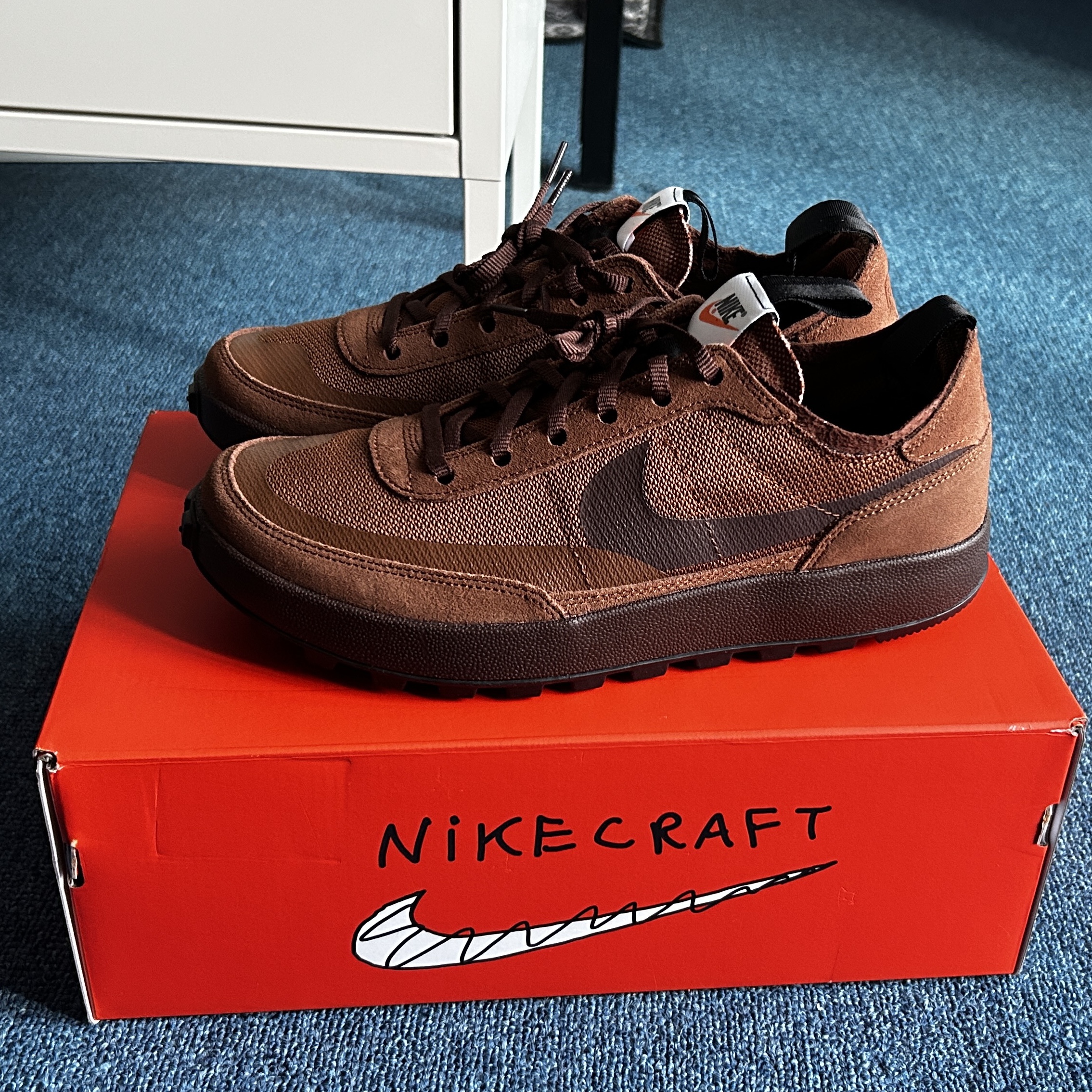 Nike x Tom Sachs General Purpose Shoe Brown 착용 스타일 - 1