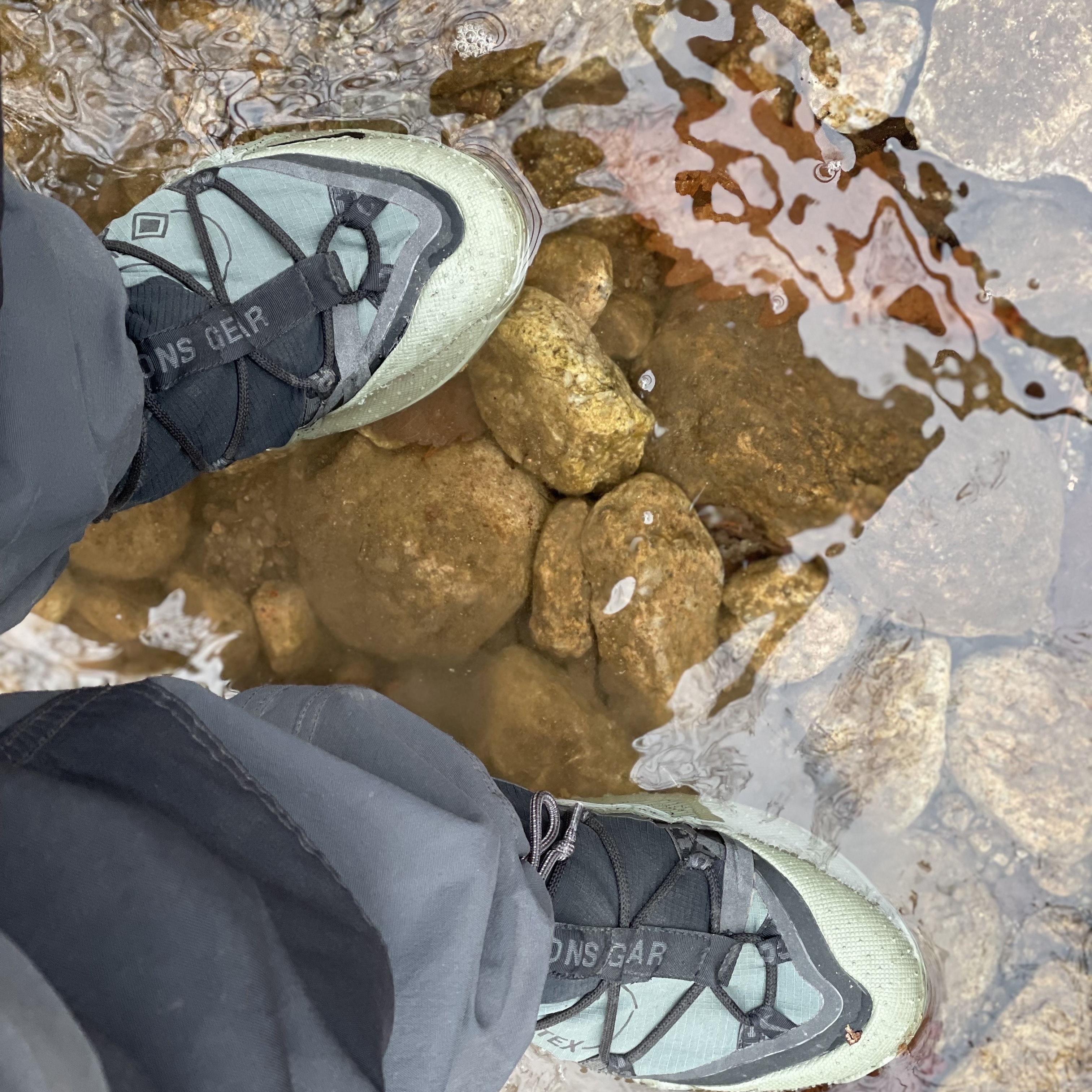 Nike ACG Terra Antarktik Gore-Tex Juniper Fog, Nike ACG Smith Summit Cargo Pants Dark Smoke Grey - Asia 착용 스타일 - 1