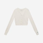 Instantfunk Women Off The Shoulder Boucle Cardigan Ivory