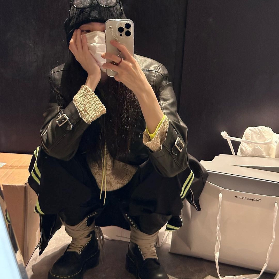 Dr. Martens x Rick Owens 1460 RO Quad 착용 스타일 - 2