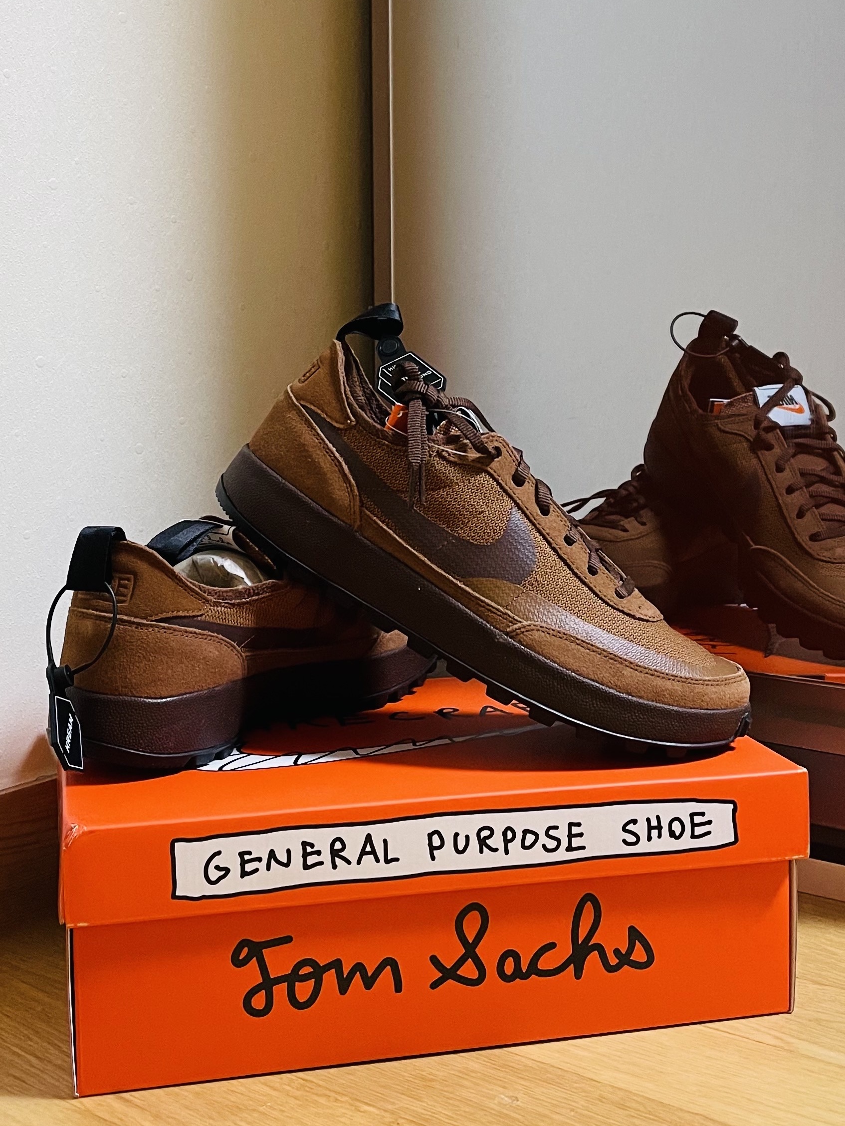 Nike x Tom Sachs General Purpose Shoe Brown 착용 스타일