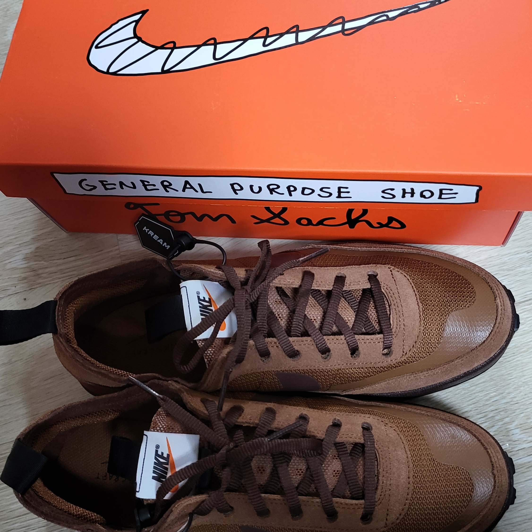 Nike x Tom Sachs General Purpose Shoe Brown 착용 스타일 - 1