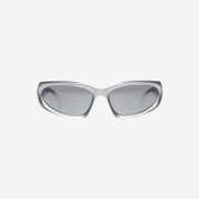Balenciaga Swift Oval Sunglasses Silver