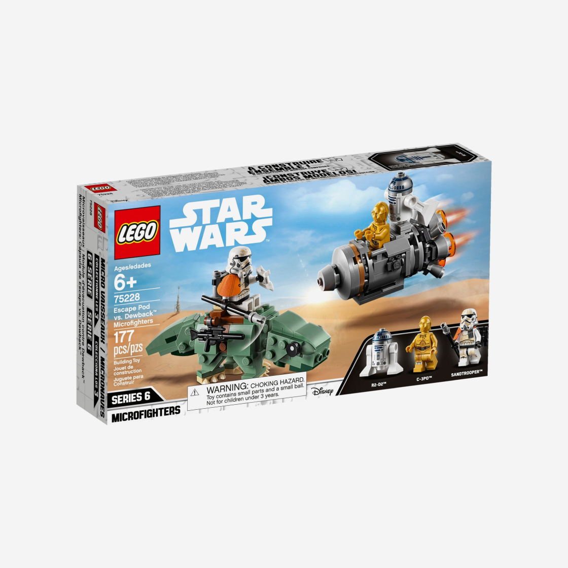 레고 스타워즈 포드 대 듀백 마이크로파이터(Lego Star Wars Escape Pod vs. Dewback Microfighters) - 2