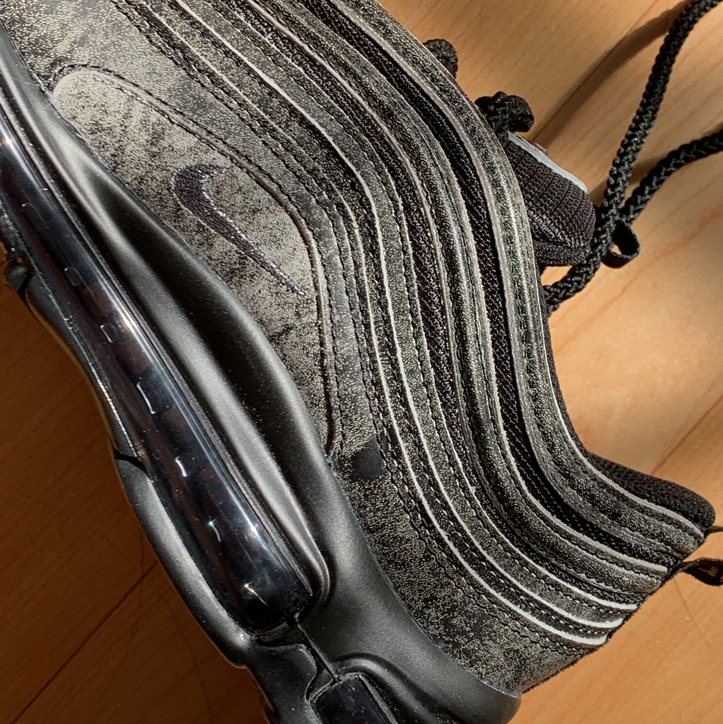 Nike x Comme des Garcons Air Max 97 Black 착용 스타일