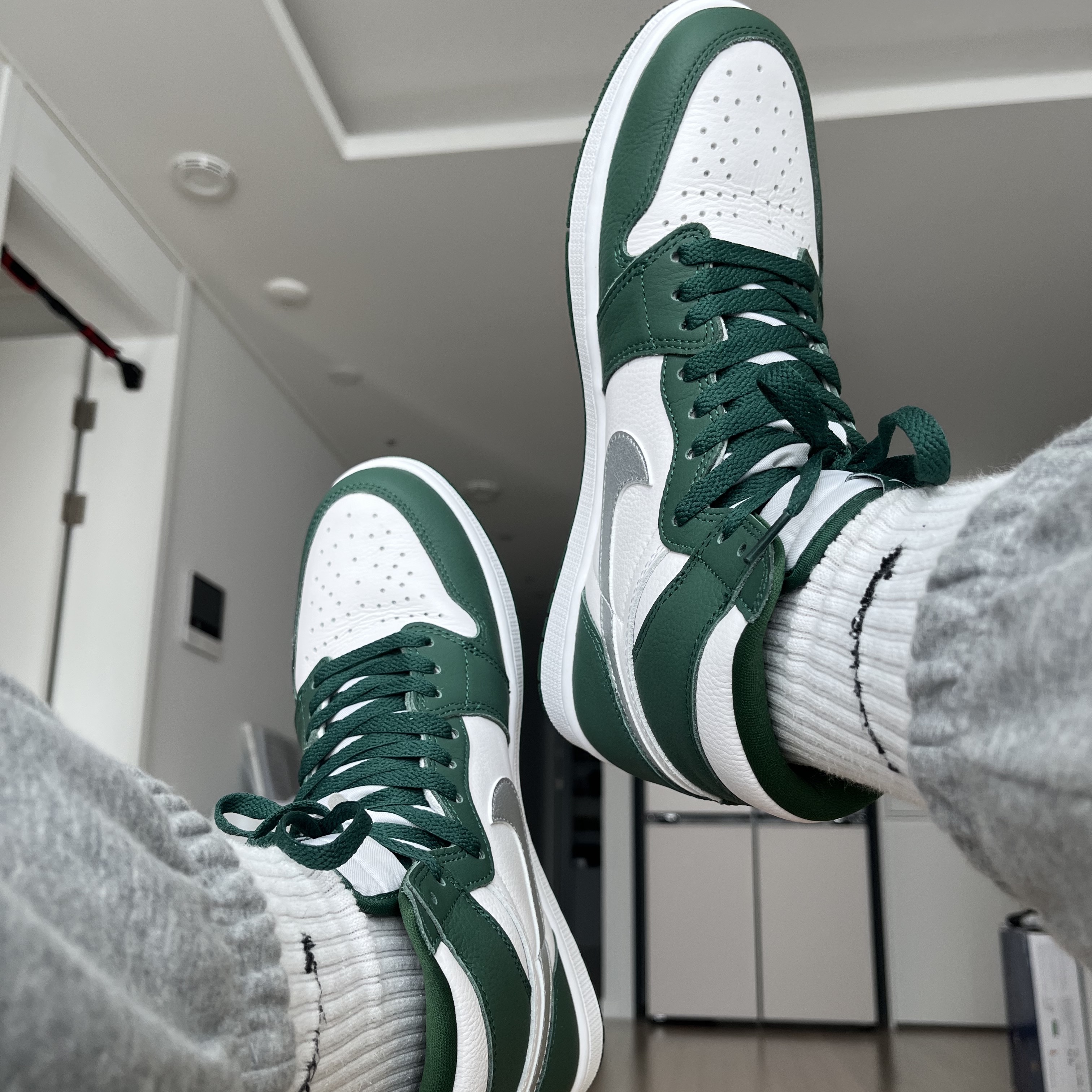 Jordan 1 Retro High OG Gorge Green 착용 스타일