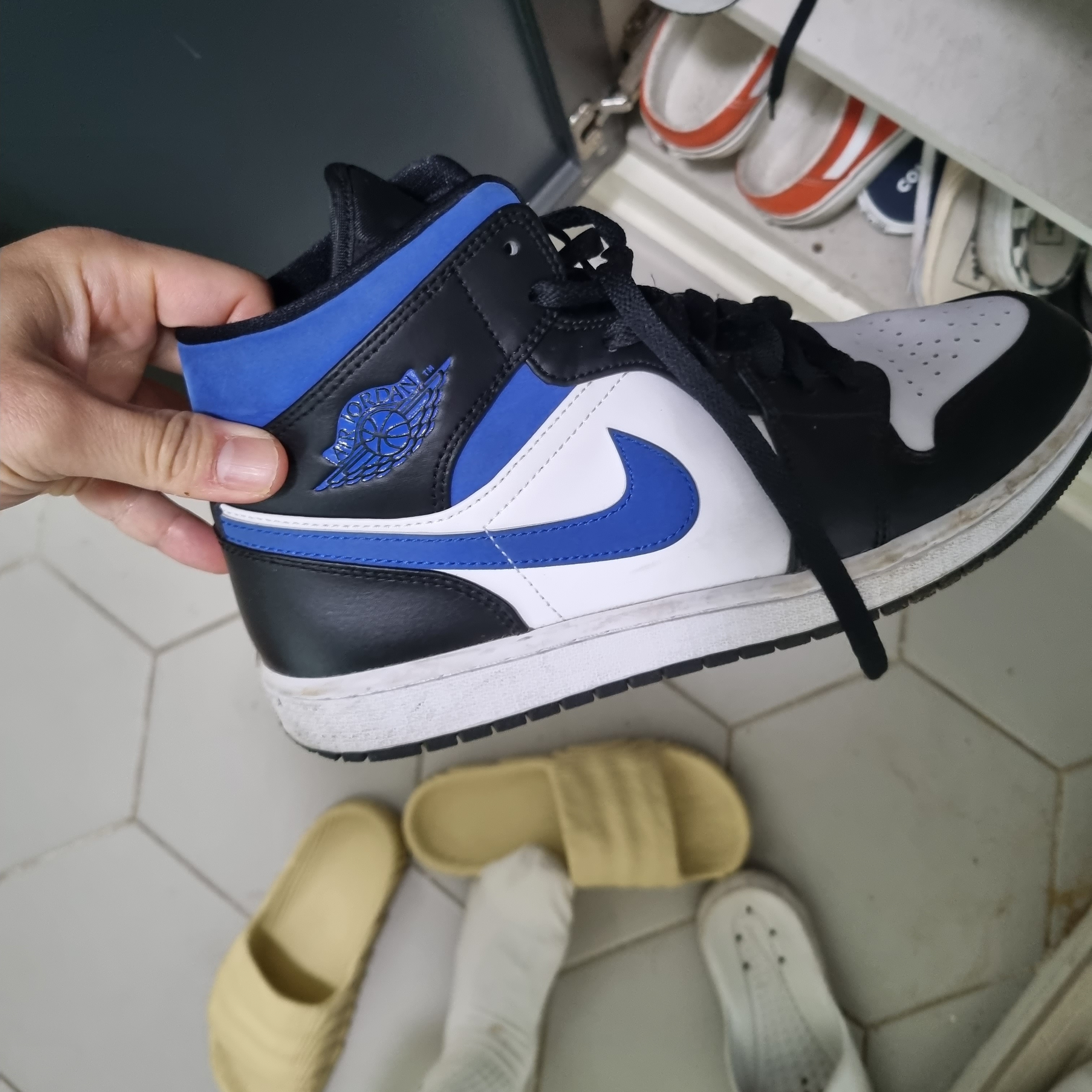 Jordan 1 Mid Racer Blue 착용 스타일