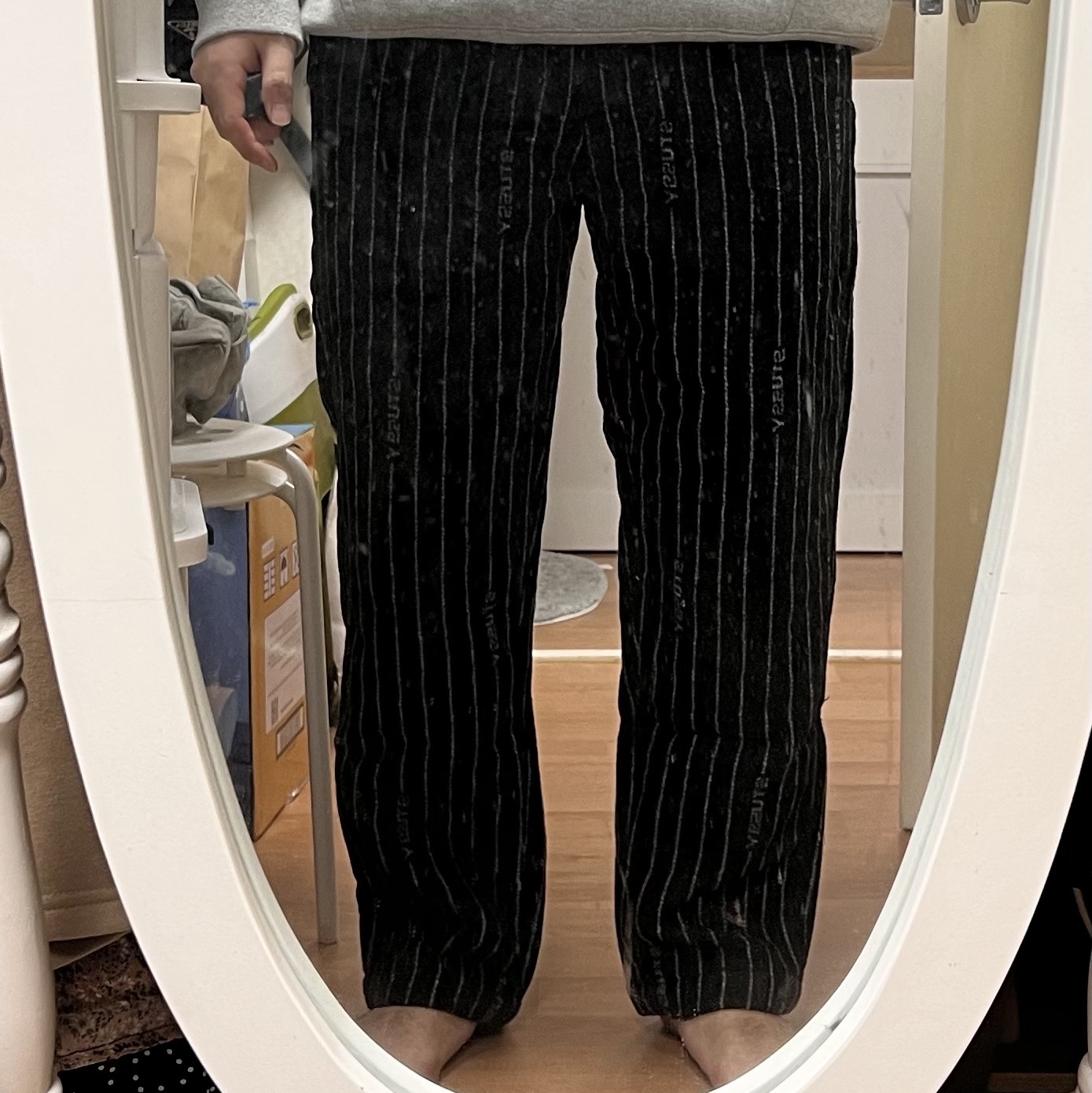 Nike x Stussy NRG Striped Wool Pants Black (DR4021-010) 착용 스타일