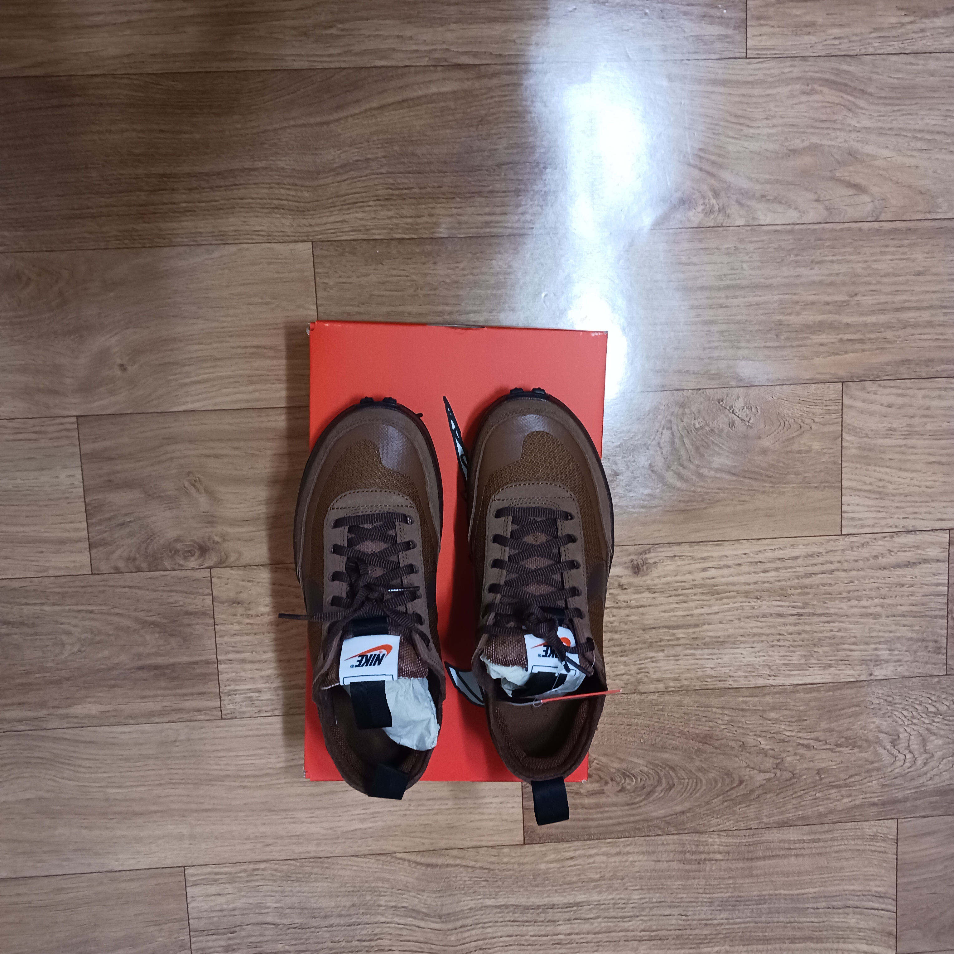 Nike x Tom Sachs General Purpose Shoe Brown, Nike Dunk Low Retro Championship Goldenrod 착용 스타일 - 2
