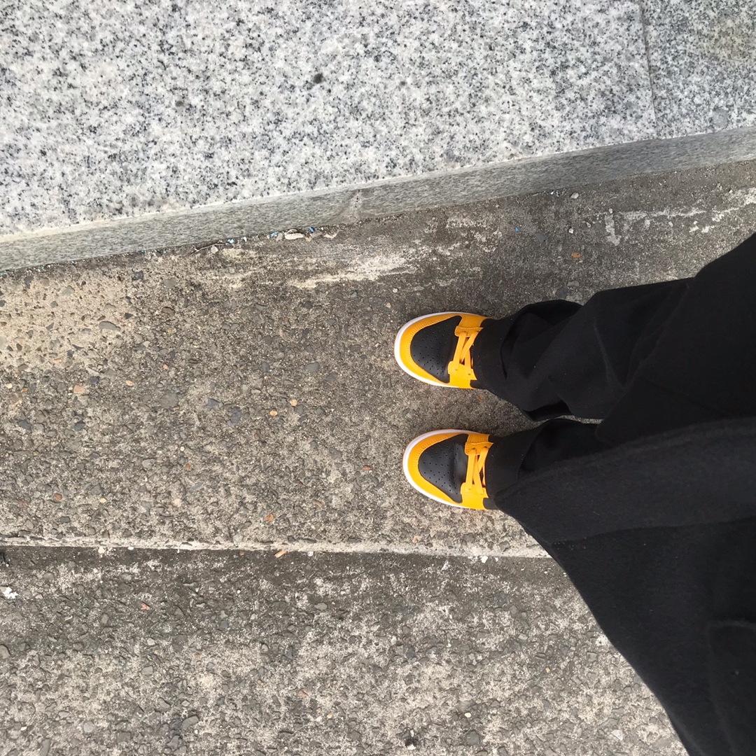 Nike x Tom Sachs General Purpose Shoe Brown, Nike Dunk Low Retro Championship Goldenrod 착용 스타일 - 3