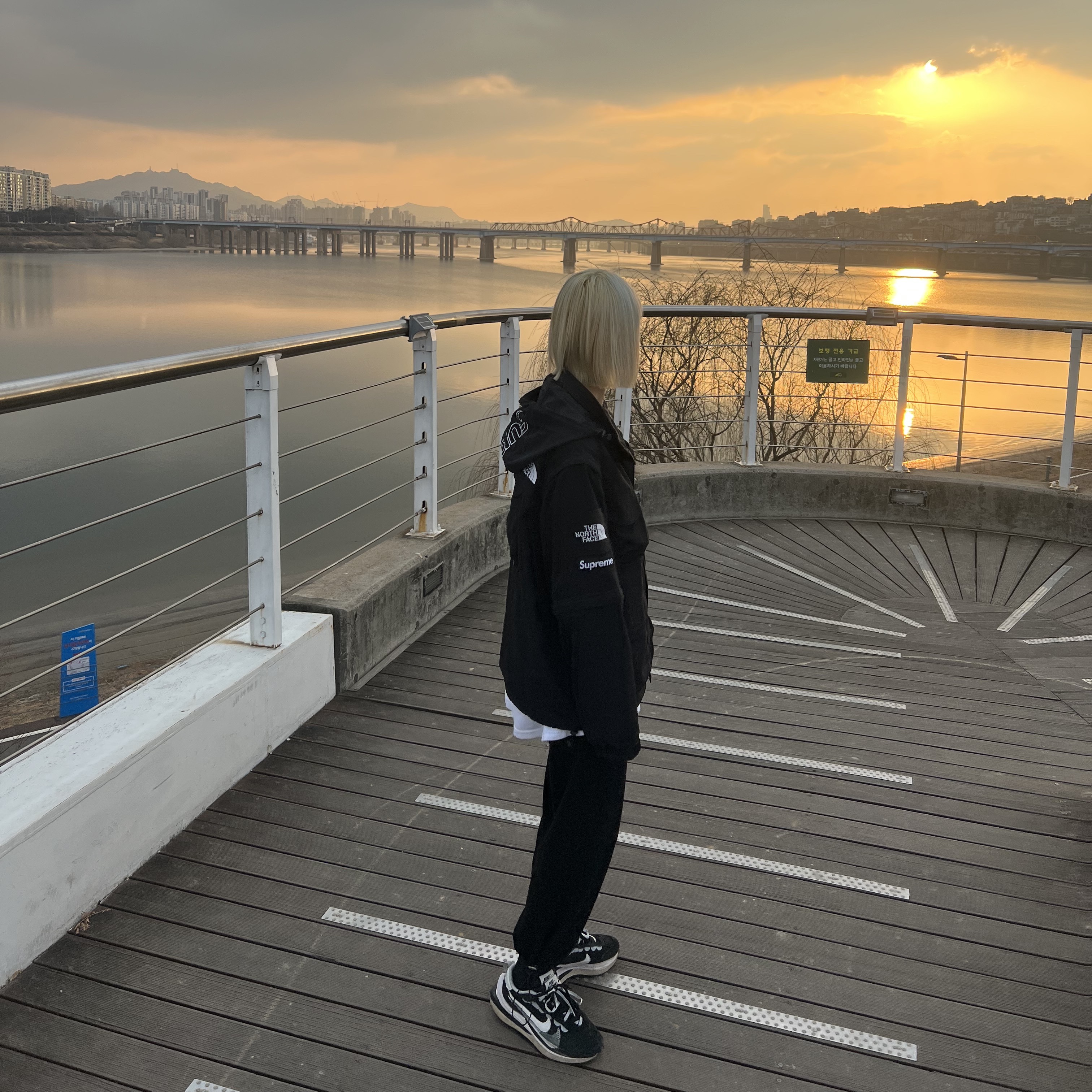 Nike x Sacai VaporWaffle Black White, Supreme x The North Face Trekking Convertible Jacket Black - 22SS 착용 스타일