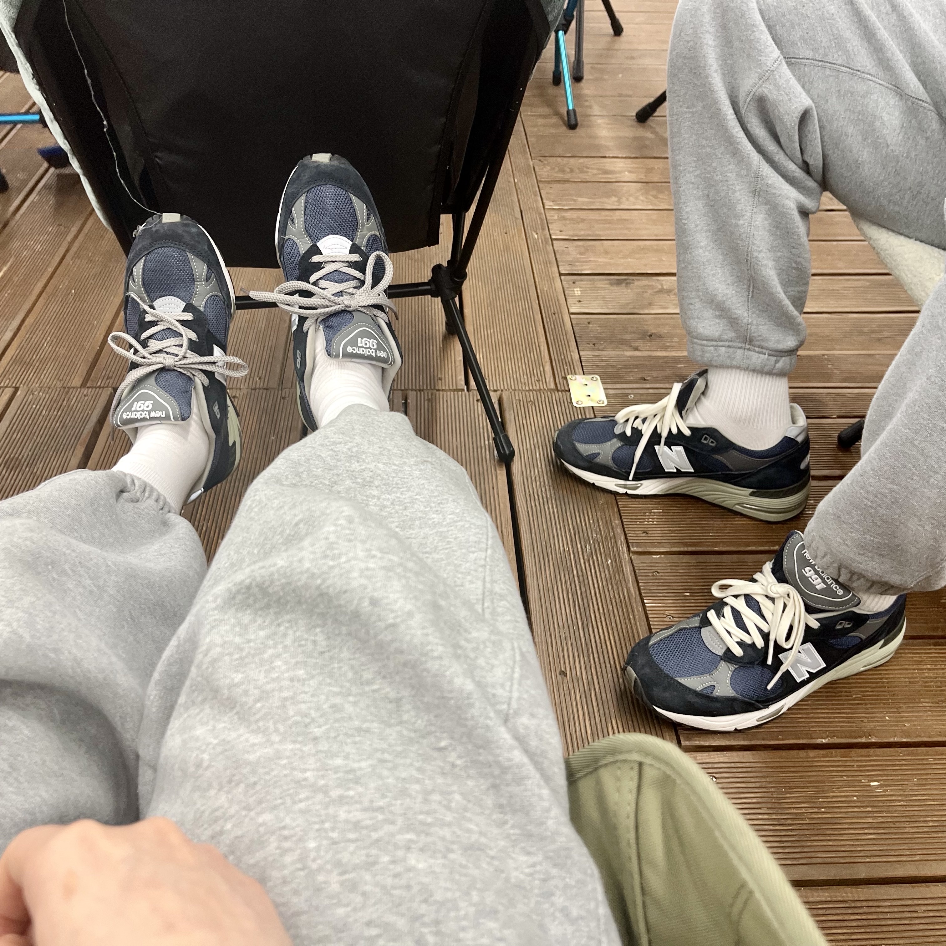 New Balance 991 Made in UK Navy 착용 스타일