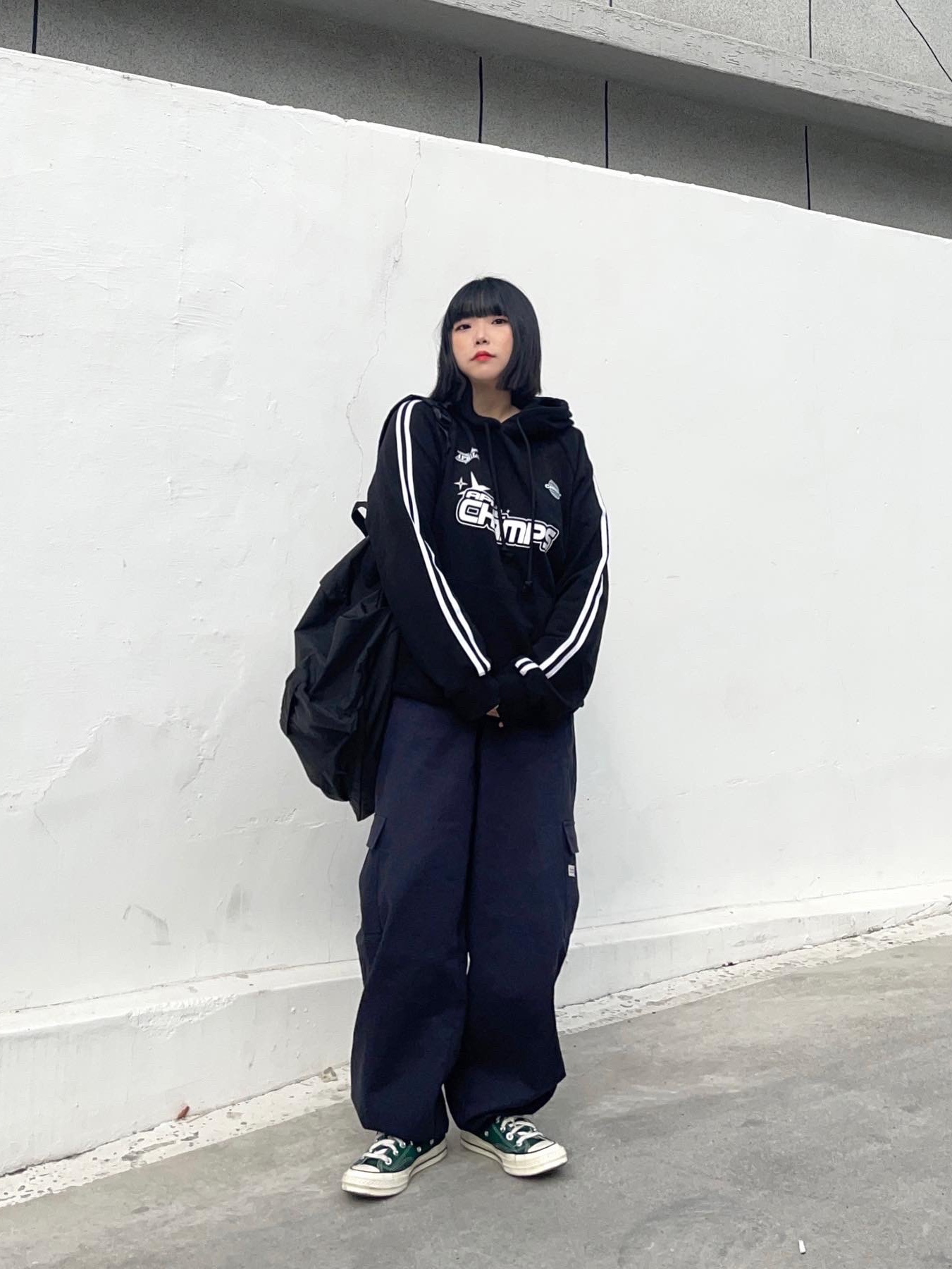 Converse Chuck 70 High Midnight Clover 착용 스타일 - 1