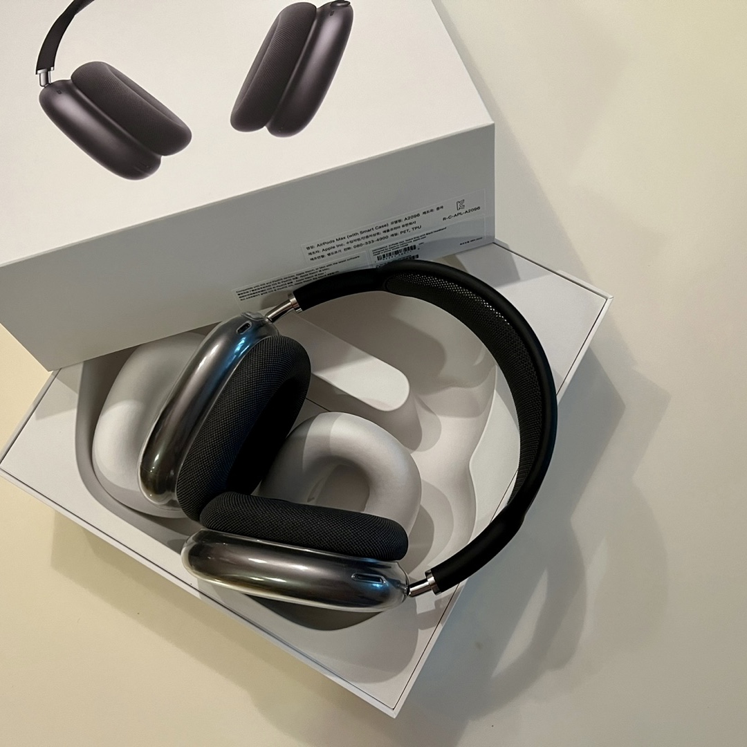 Apple AirPods Max Lightning Space Gray (Korean Ver.) 착용 스타일