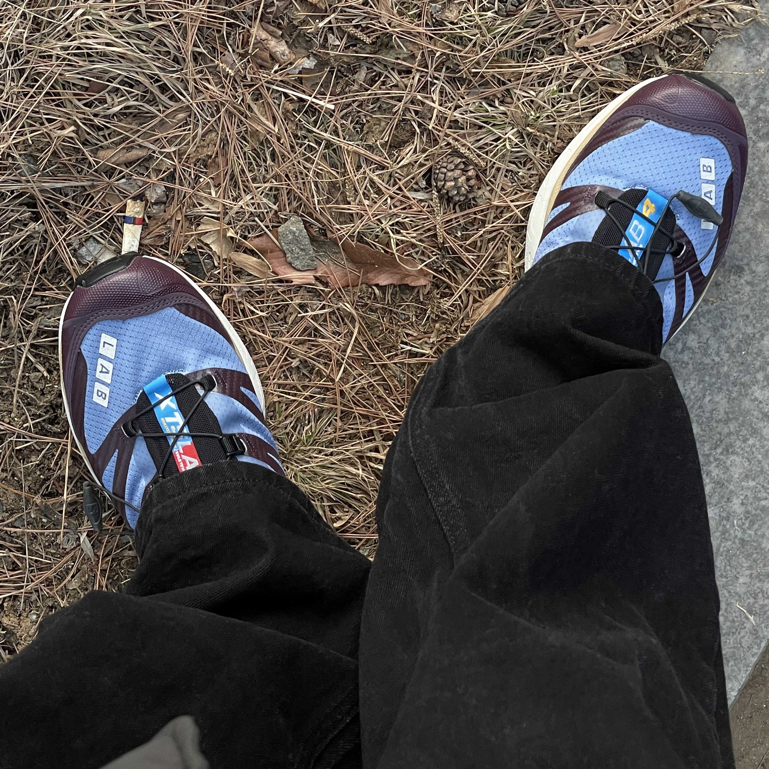 Salomon S/LAB XT-4 ADV Cadet Copen Blue 착용 스타일