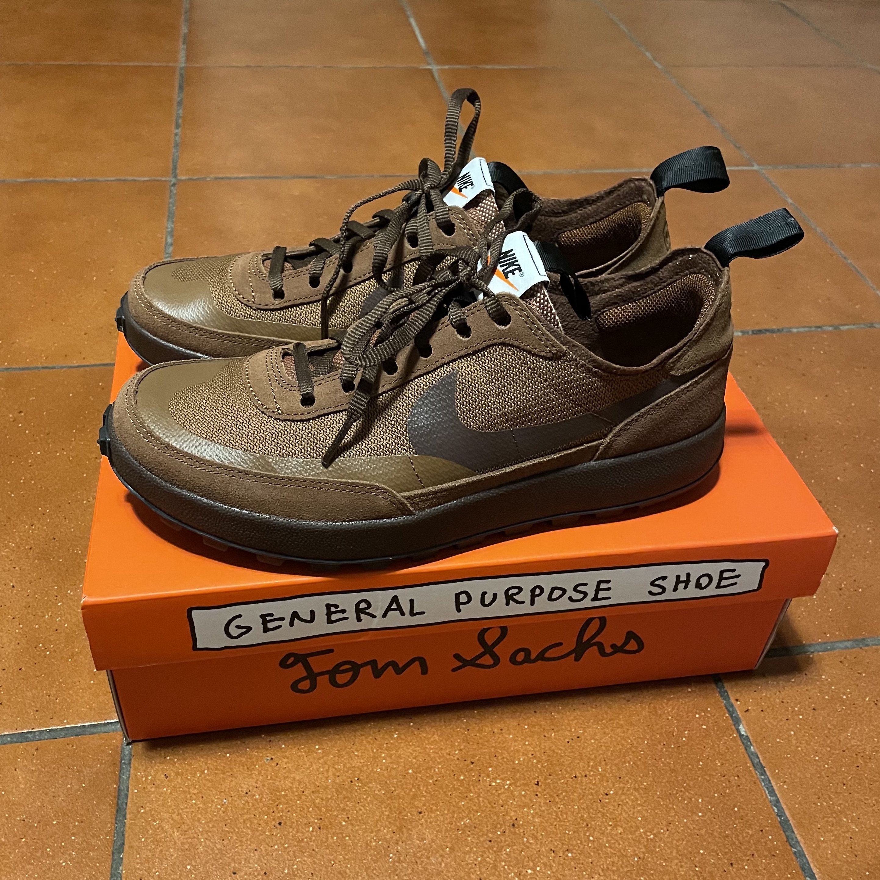 Nike x Tom Sachs General Purpose Shoe Brown 착용 스타일
