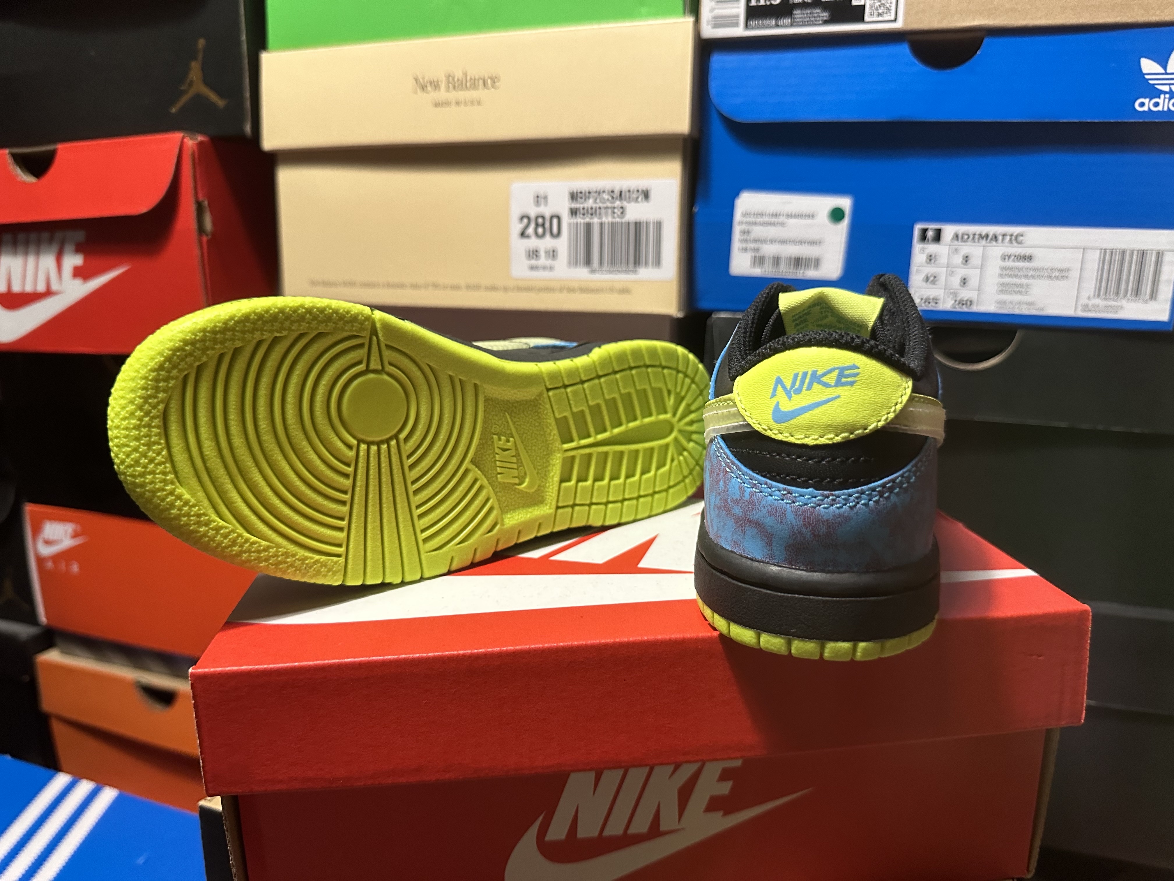(PS) Nike Dunk Low Volt and Black 착용 스타일 - 4