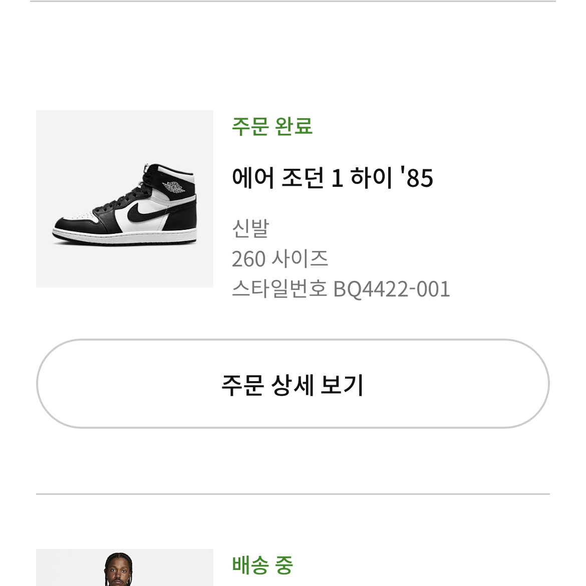 Jordan 1 High 85 Black White 착용 스타일