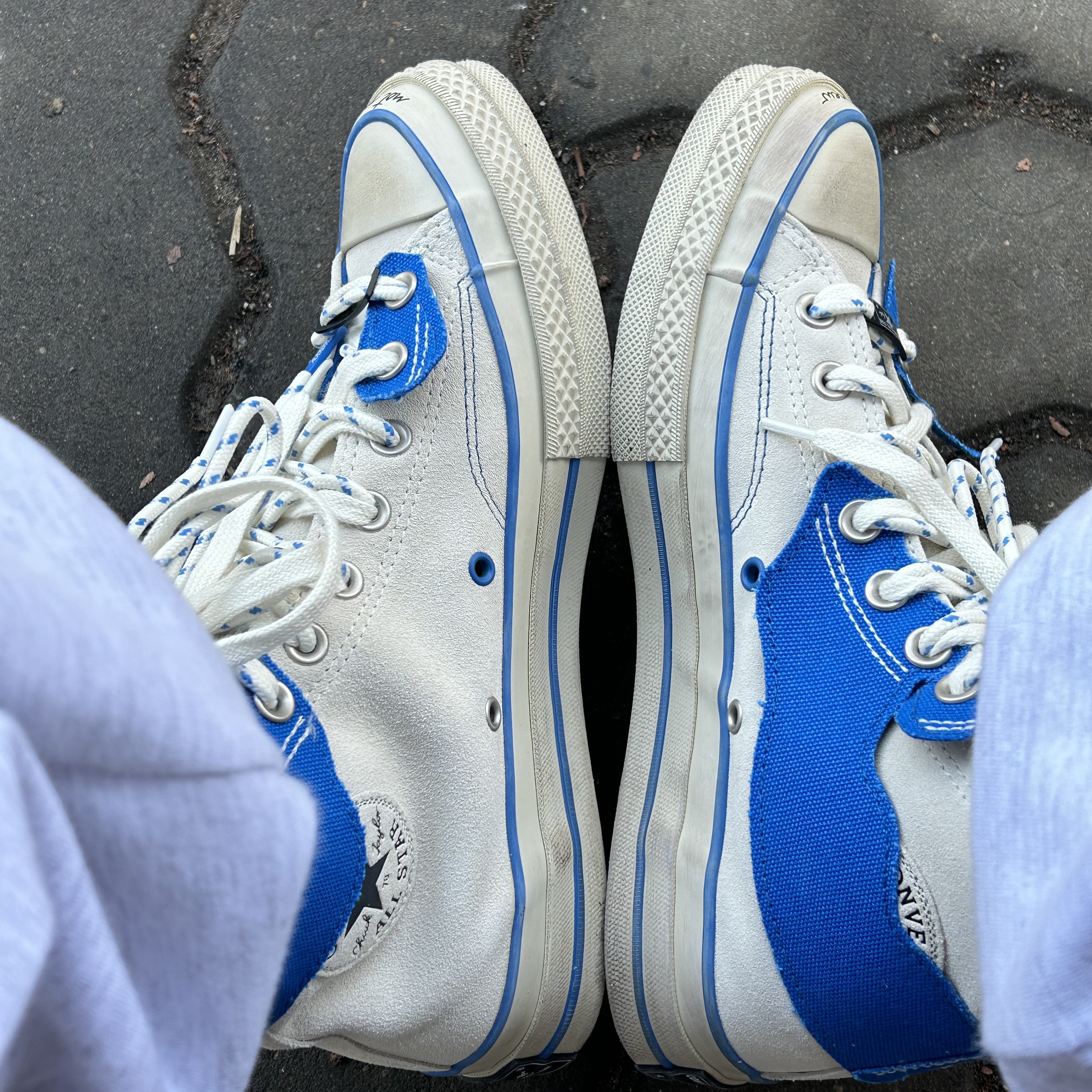 Converse x Ader Error Chuck 70 High White 착용 스타일