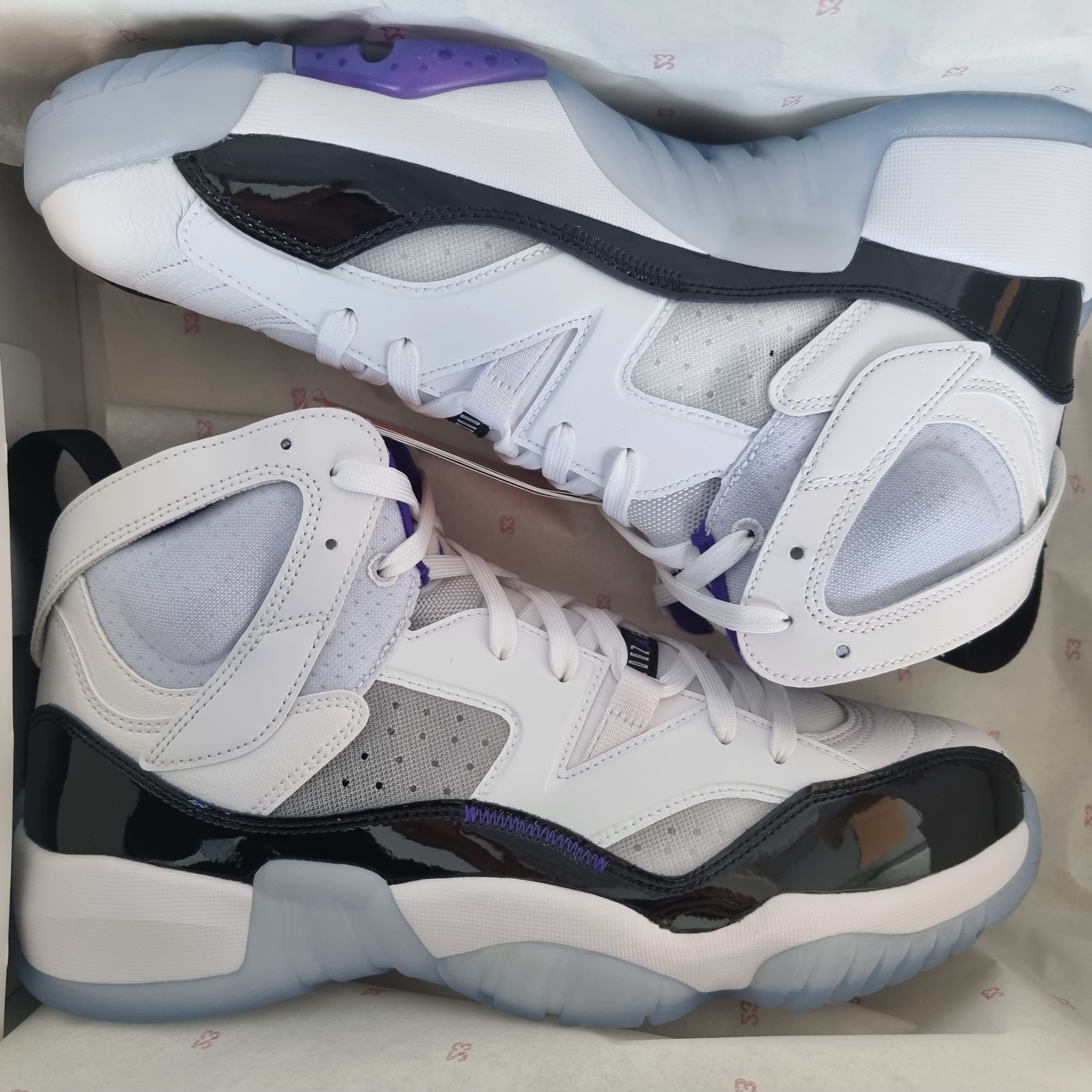 Jordan Jumpman Two Trey Dark Concord 착용 스타일 - 3
