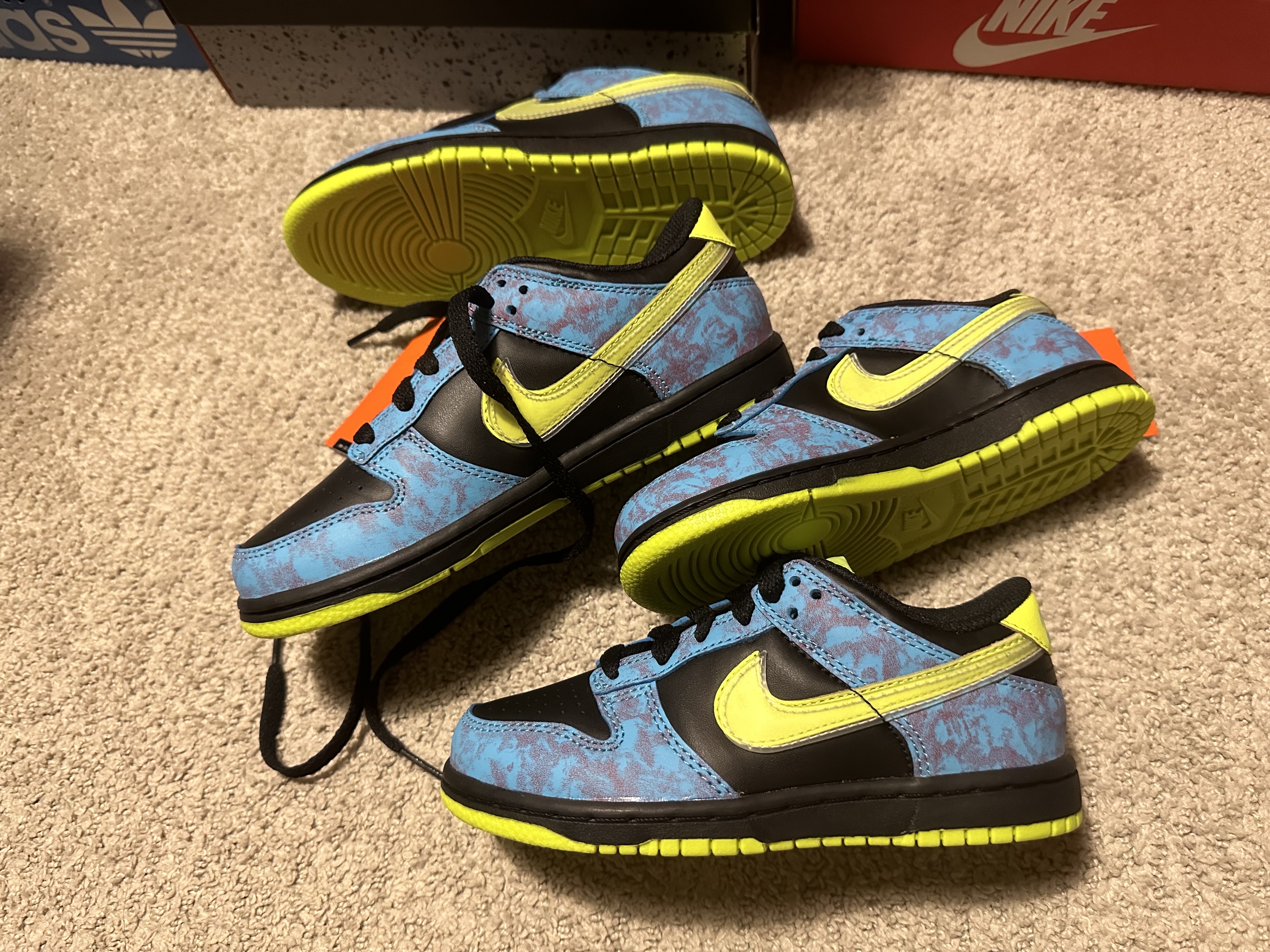 (PS) Nike Dunk Low Volt and Black 착용 스타일 - 2
