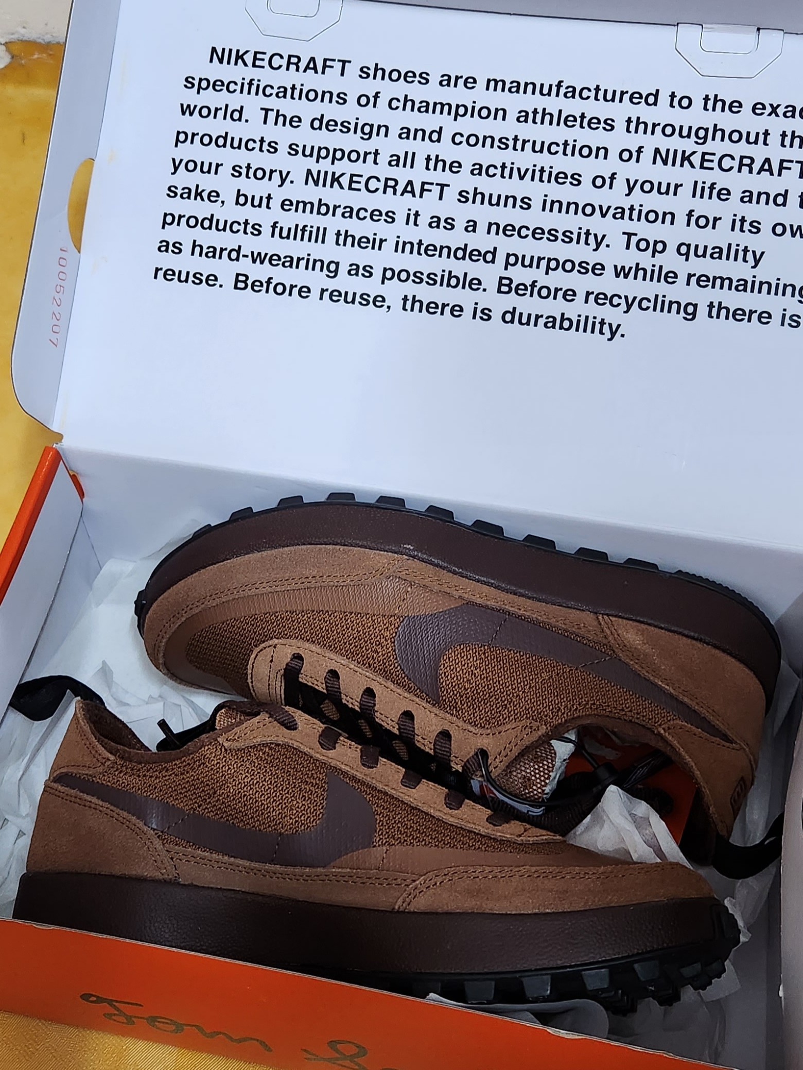 Nike x Tom Sachs General Purpose Shoe Brown 착용 스타일 - 3