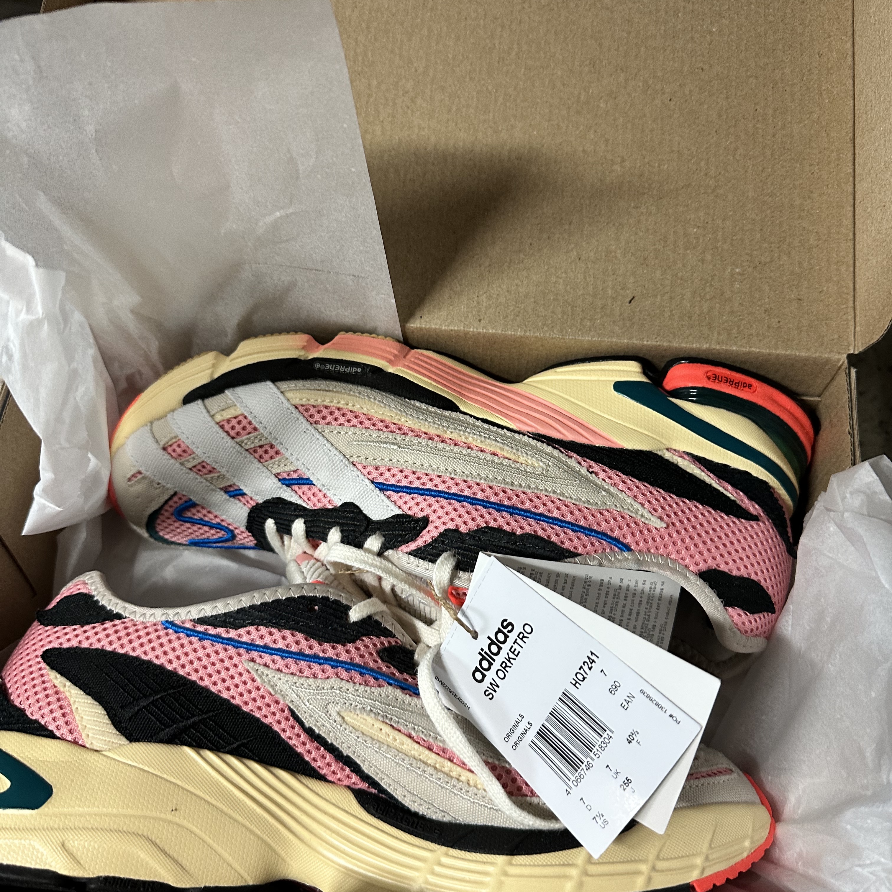 Adidas x Sean Wotherspoon Orketro White Easy Yellow 착용 스타일 - 1