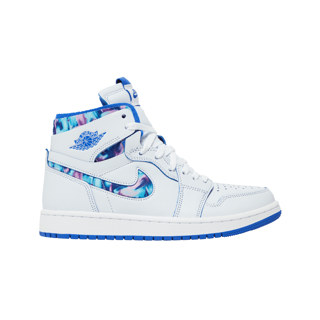 (W) 조던 1 줌 에어 컴포트 화이트 하이퍼 로얄((W) Jordan 1 Zoom Air CMFT White Hyper Royal)