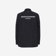 Wooyoungmi Cotton Back Logo Shirt Black - 22FW