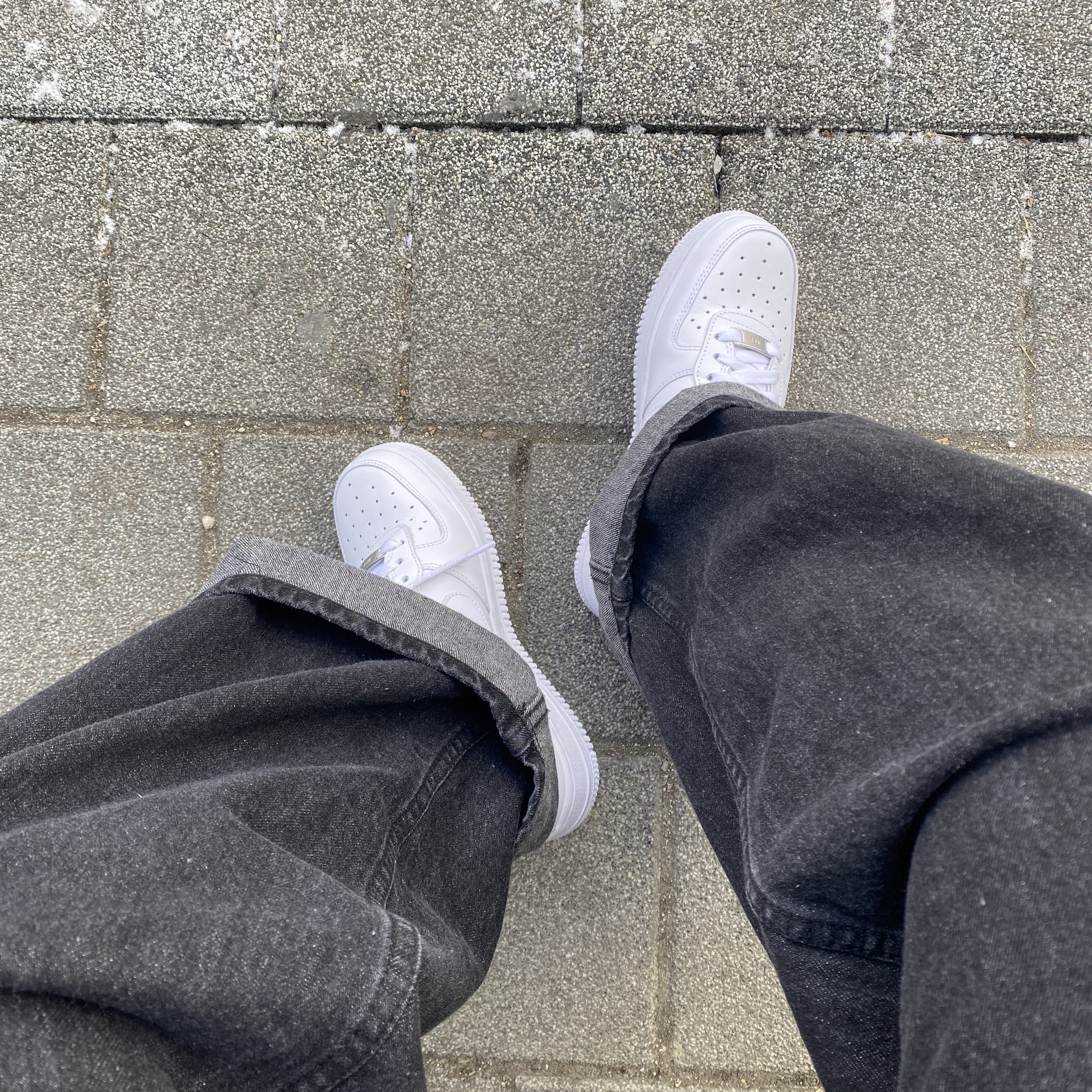 (W) Nike Air Force 1 '07 Low White 착용 스타일