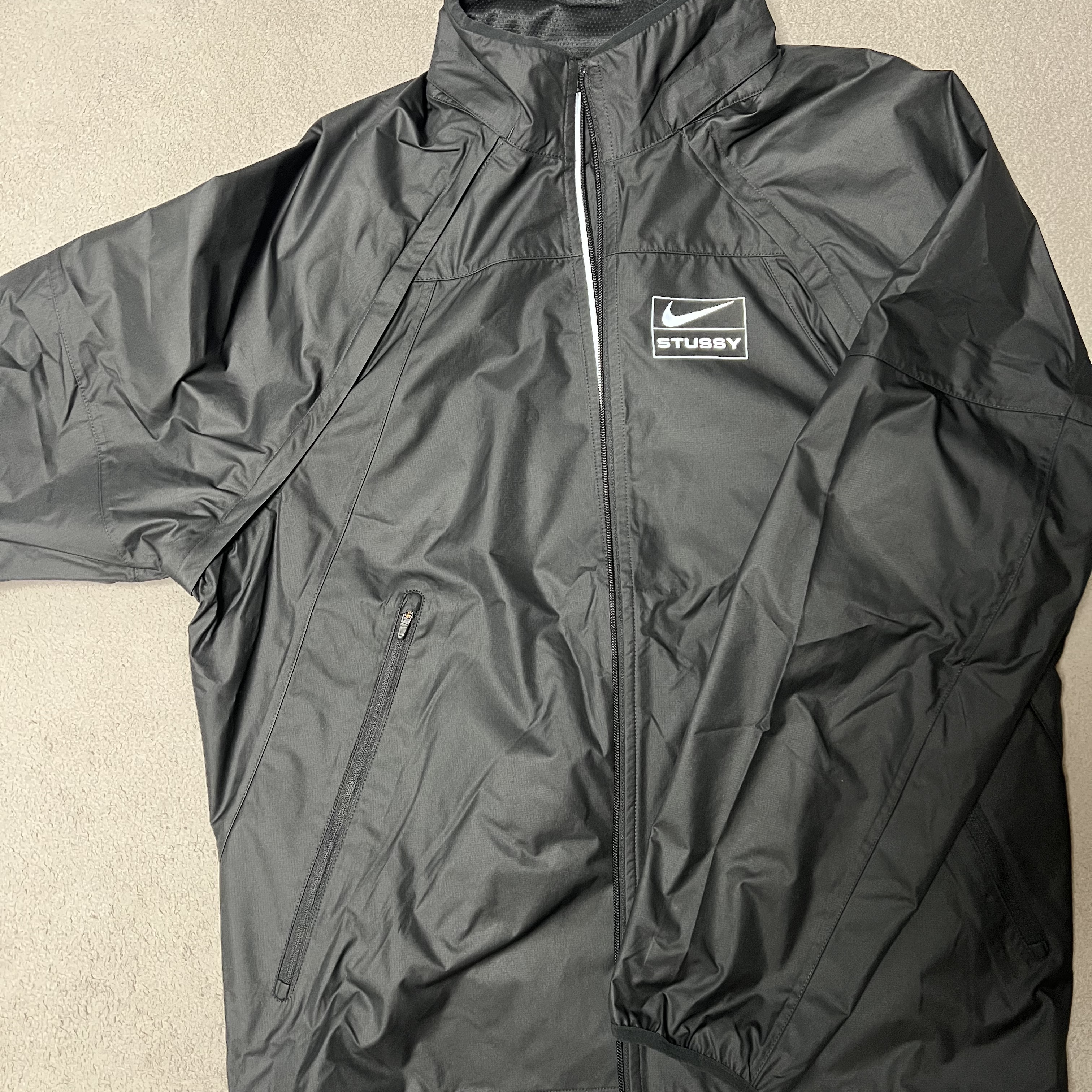 Nike x Stussy NRG FL Storm-Fit Jacket Black (DO5304-010) 착용 스타일 - 1