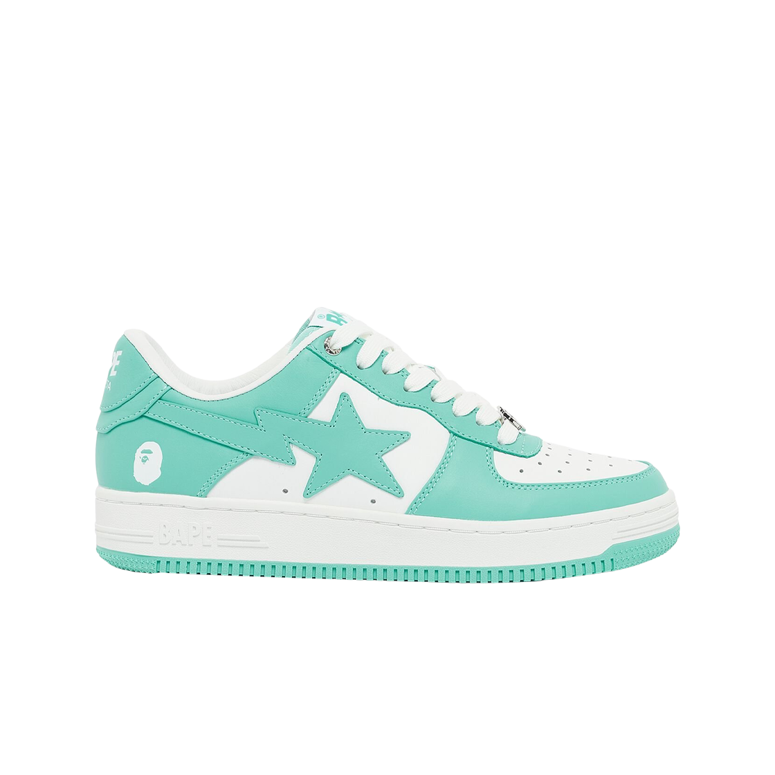 1I70-191-007 BAPE Bape Sta Low #4 White Green