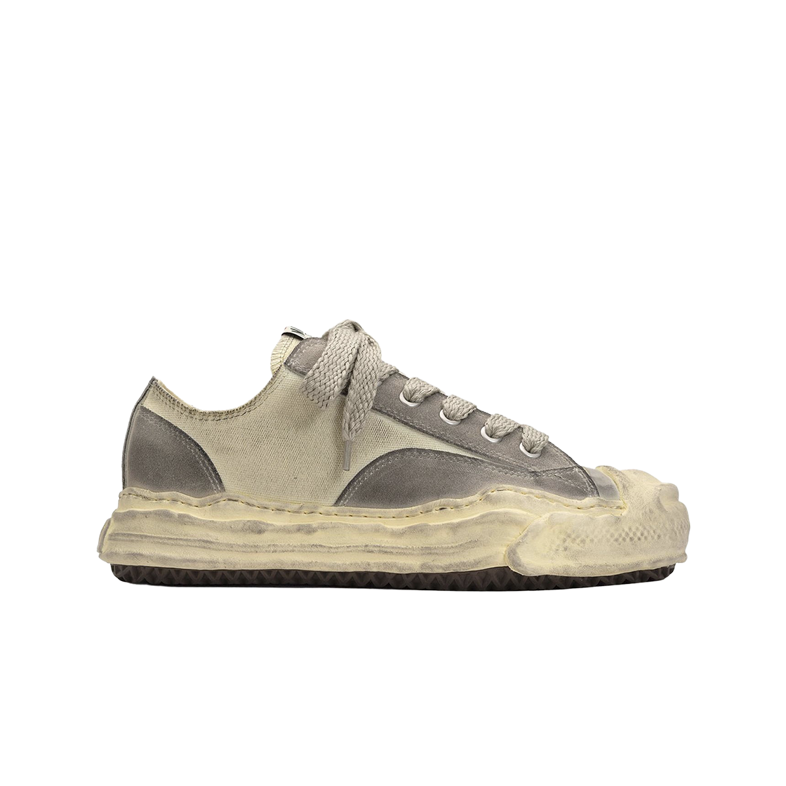 메종 미하라 야스히로 행크 OG 솔 믹스 머터리얼 로우탑 스니커즈 화이트(Maison Mihara Yasuhiro Hank OG Sole Mix Material Low-top Sneakers White) - 1