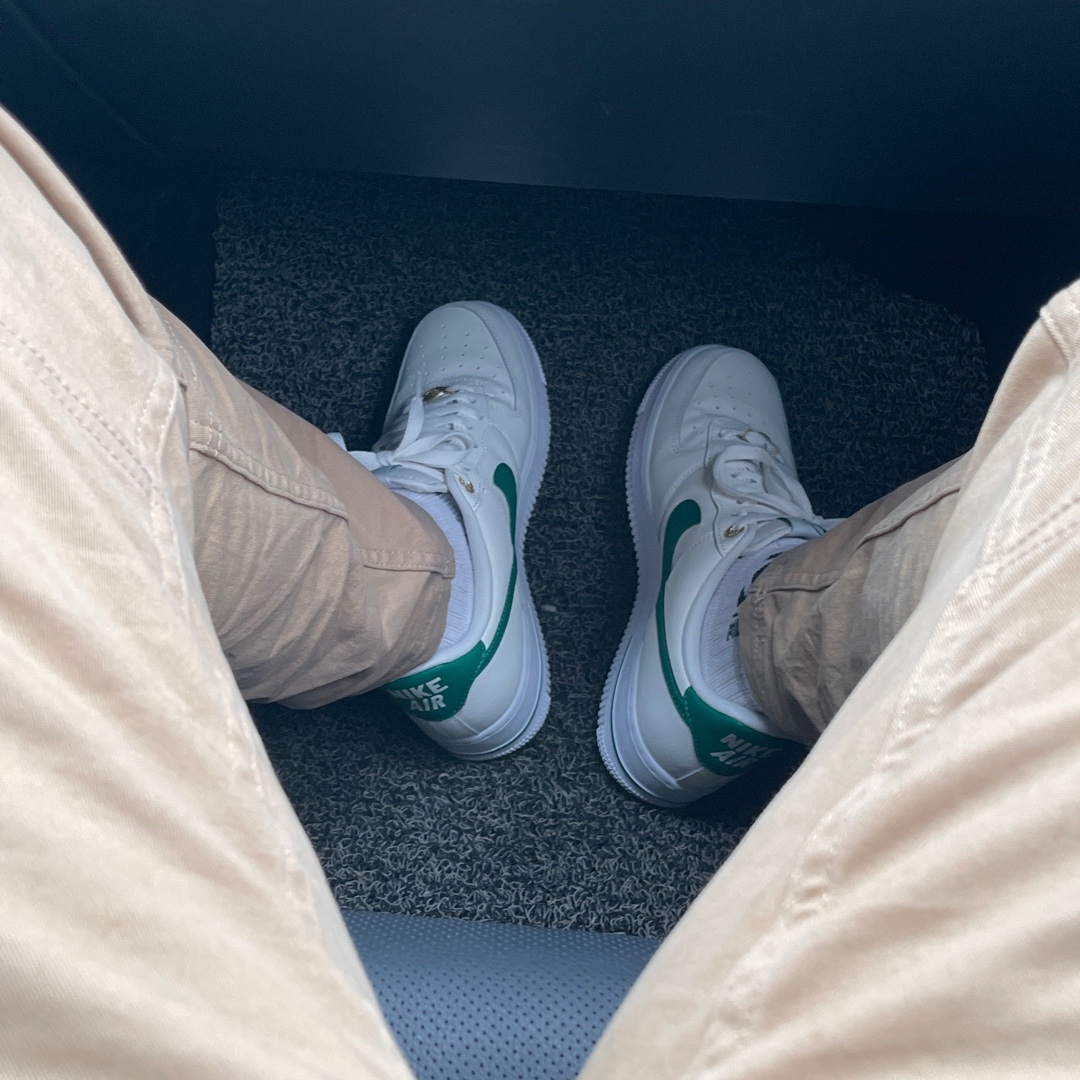 Nike Air Force 1 '07 LV8 40th Anniversary Join Forces Sail Malachite 착용 스타일