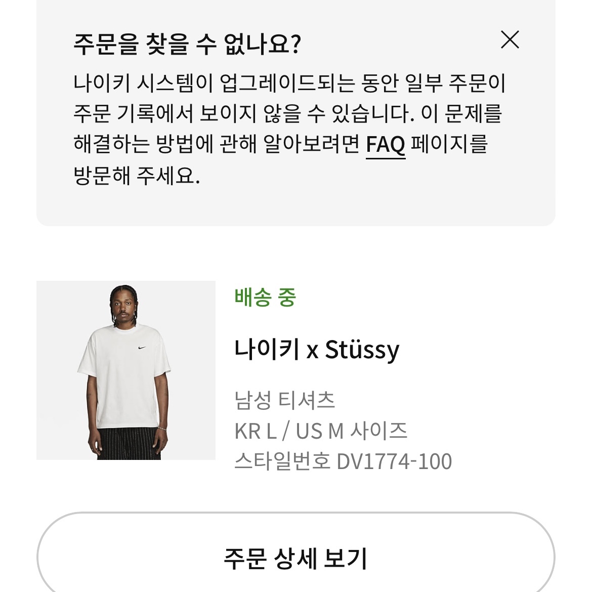 Nike x Stussy T-Shirt White (DV1774-100) 착용 스타일 - 2