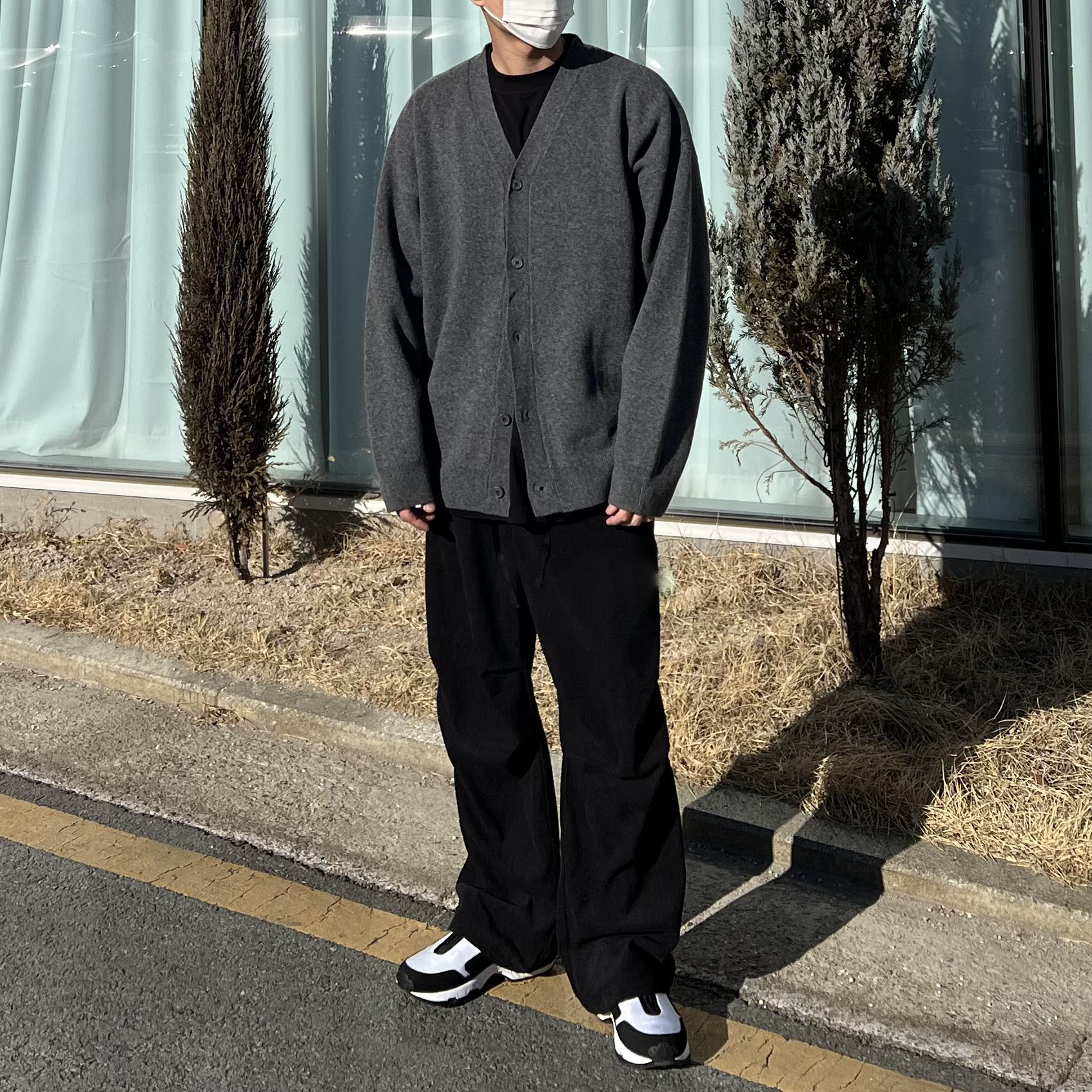 Nike x Comme des Garcons Homme Plus Air Max Sunder SP White Black 착용 스타일 - 1